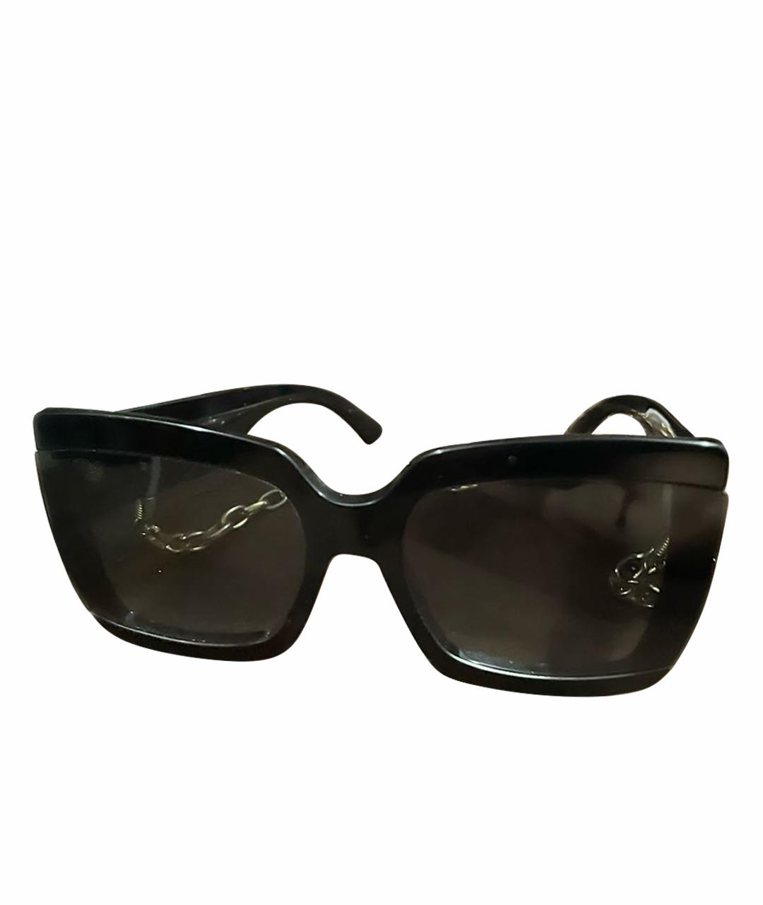 JIMMY CHOO Черные пластиковые солнцезащитные очки, фото 1