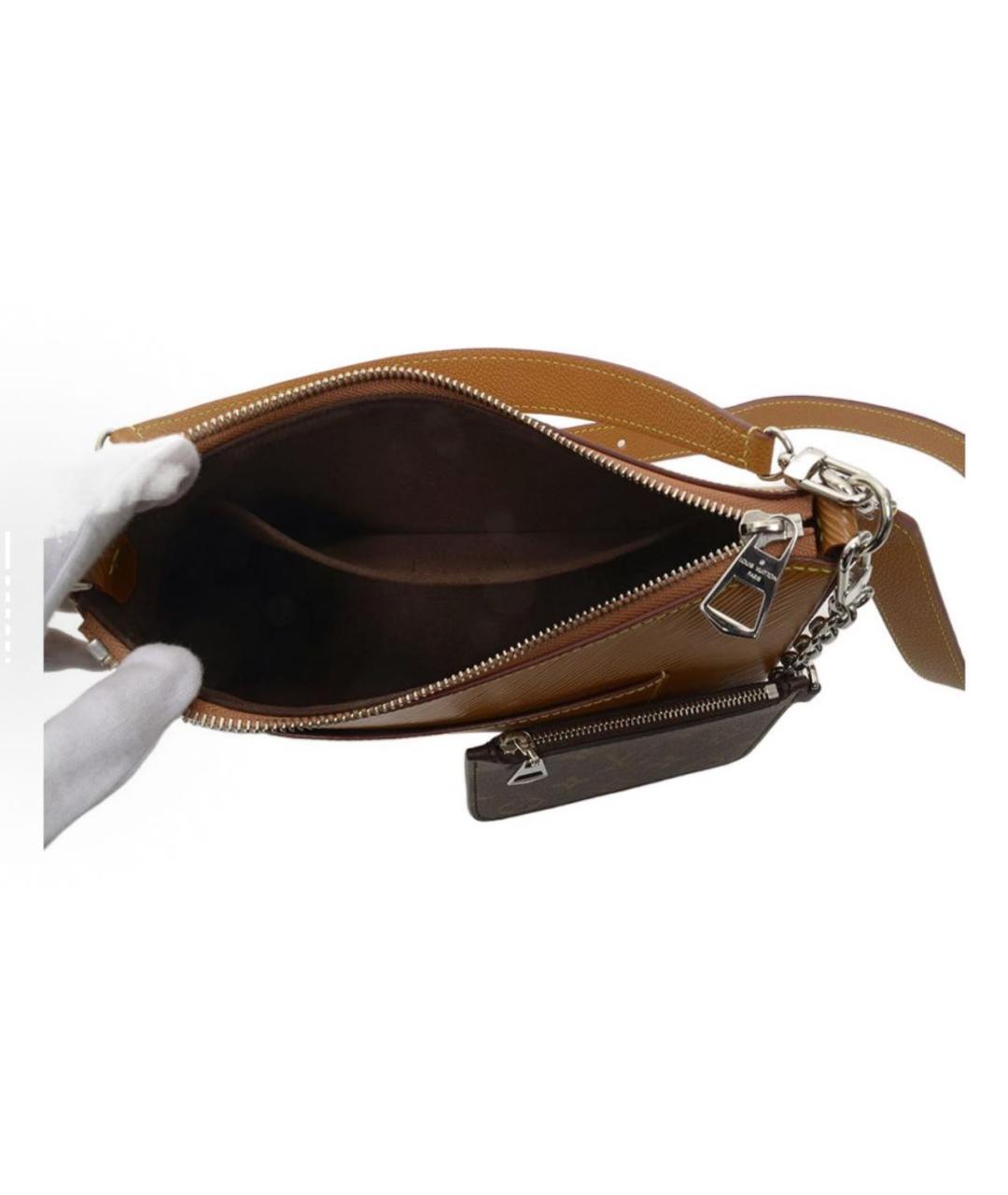 LOUIS VUITTON Оранжевая кожаная сумка через плечо, фото 4