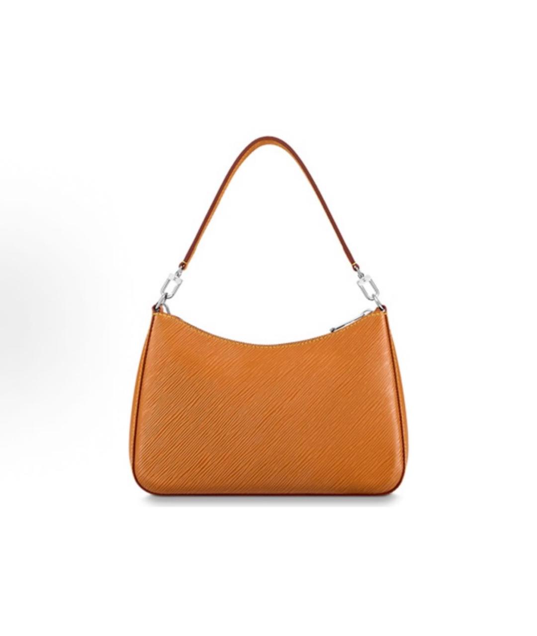 LOUIS VUITTON Оранжевая кожаная сумка через плечо, фото 3