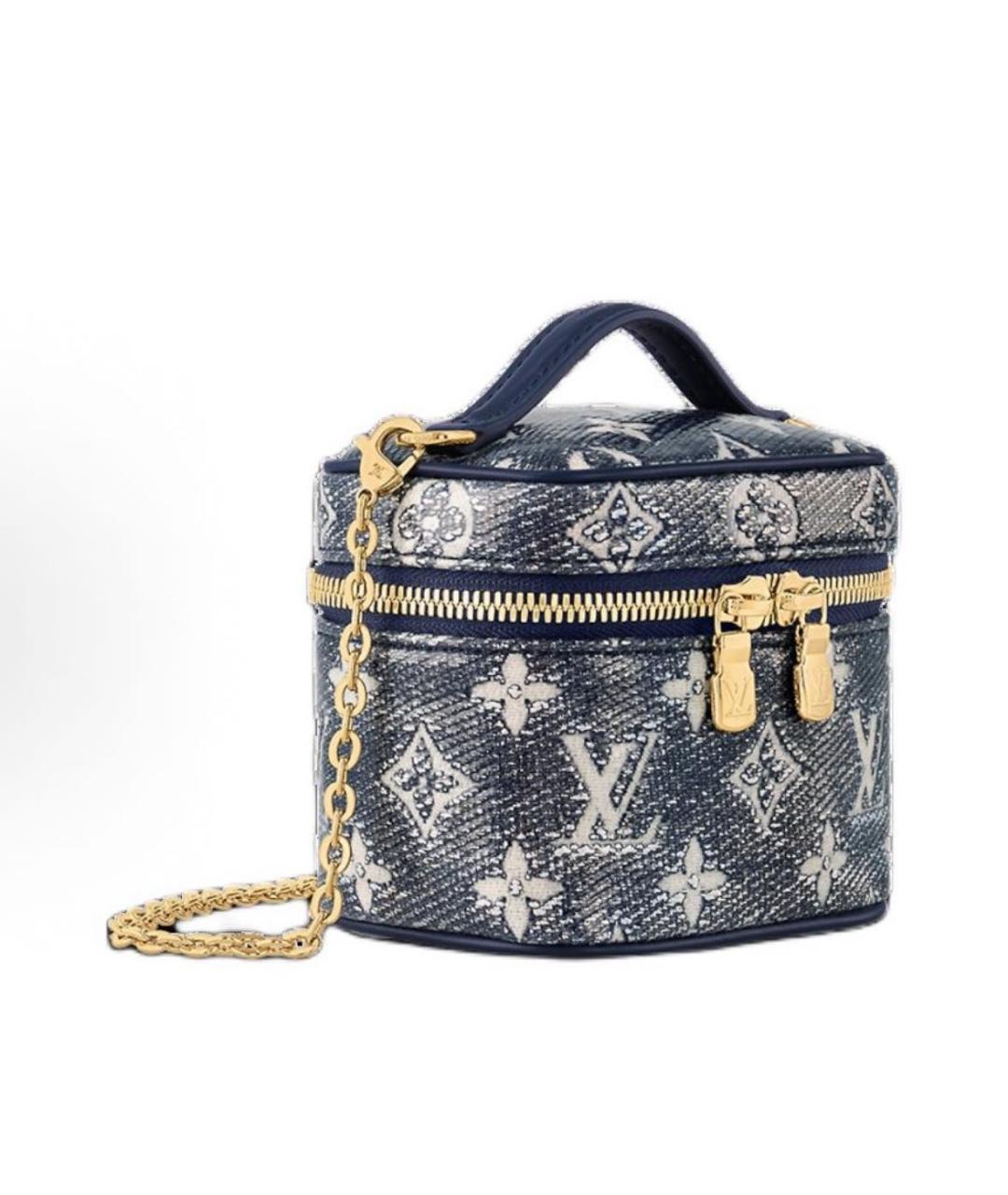 LOUIS VUITTON Синяя тканевая сумка через плечо, фото 2