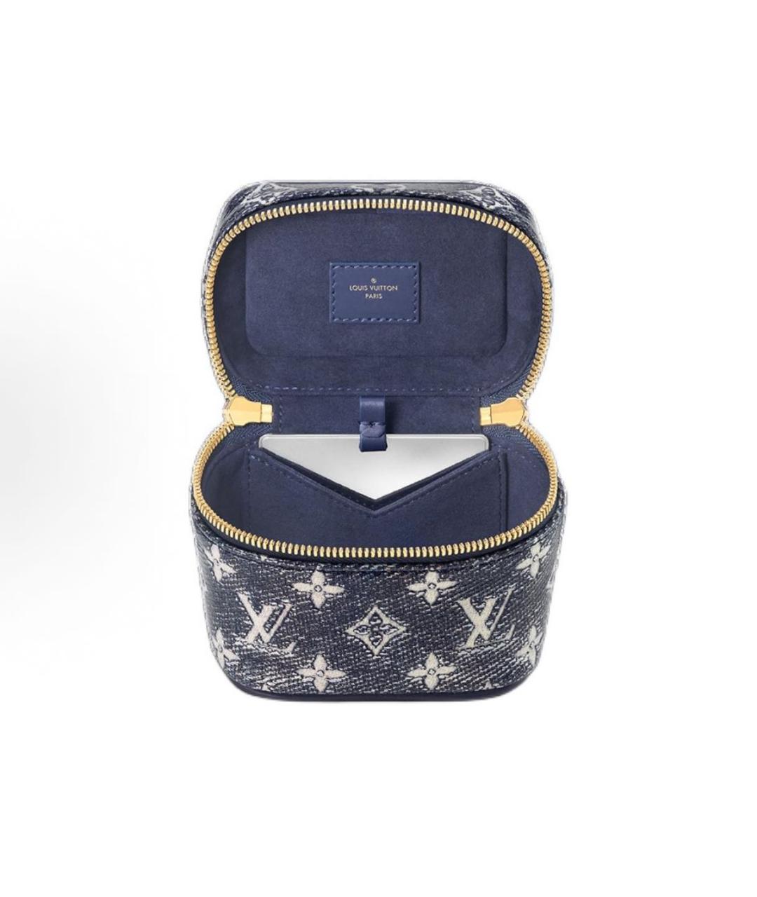 LOUIS VUITTON Синяя тканевая сумка через плечо, фото 4