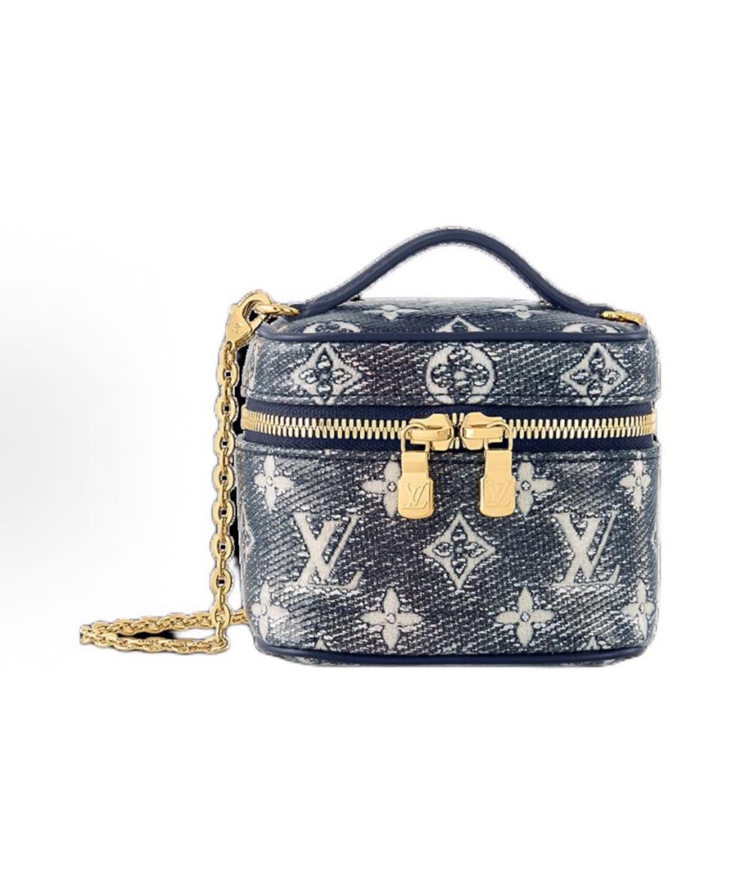 LOUIS VUITTON Синяя тканевая сумка через плечо, фото 6
