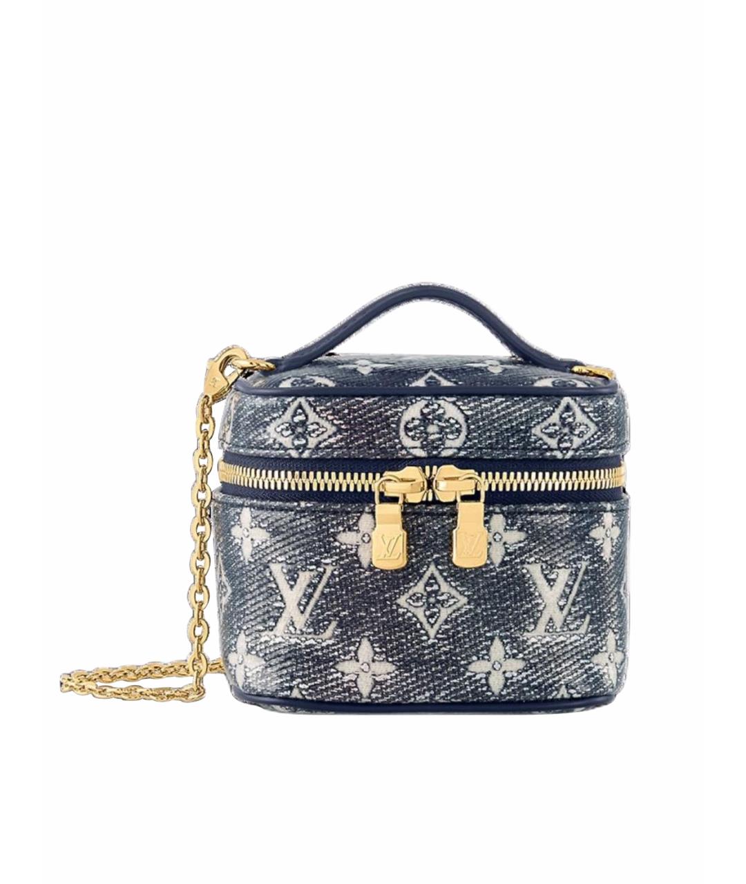 LOUIS VUITTON Синяя тканевая сумка через плечо, фото 1