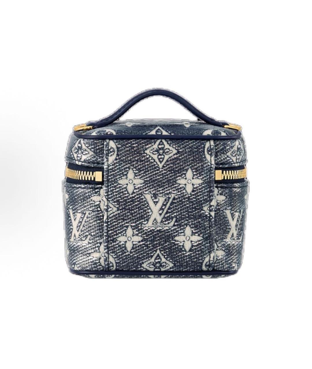 LOUIS VUITTON Синяя тканевая сумка через плечо, фото 3