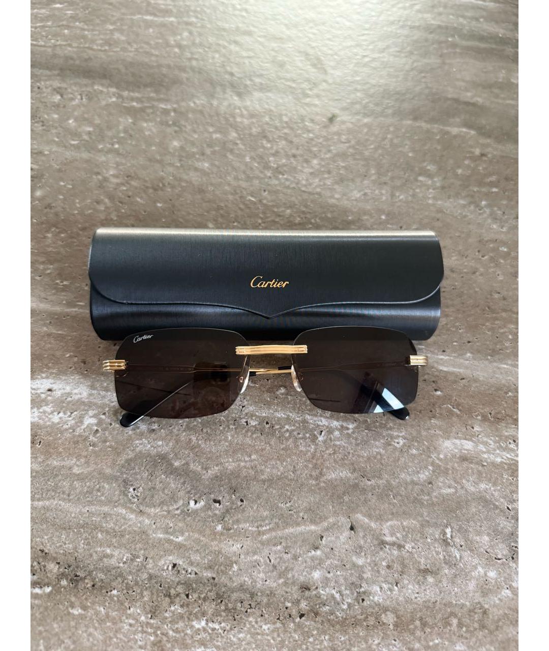 CARTIER Металлические солнцезащитные очки, фото 5