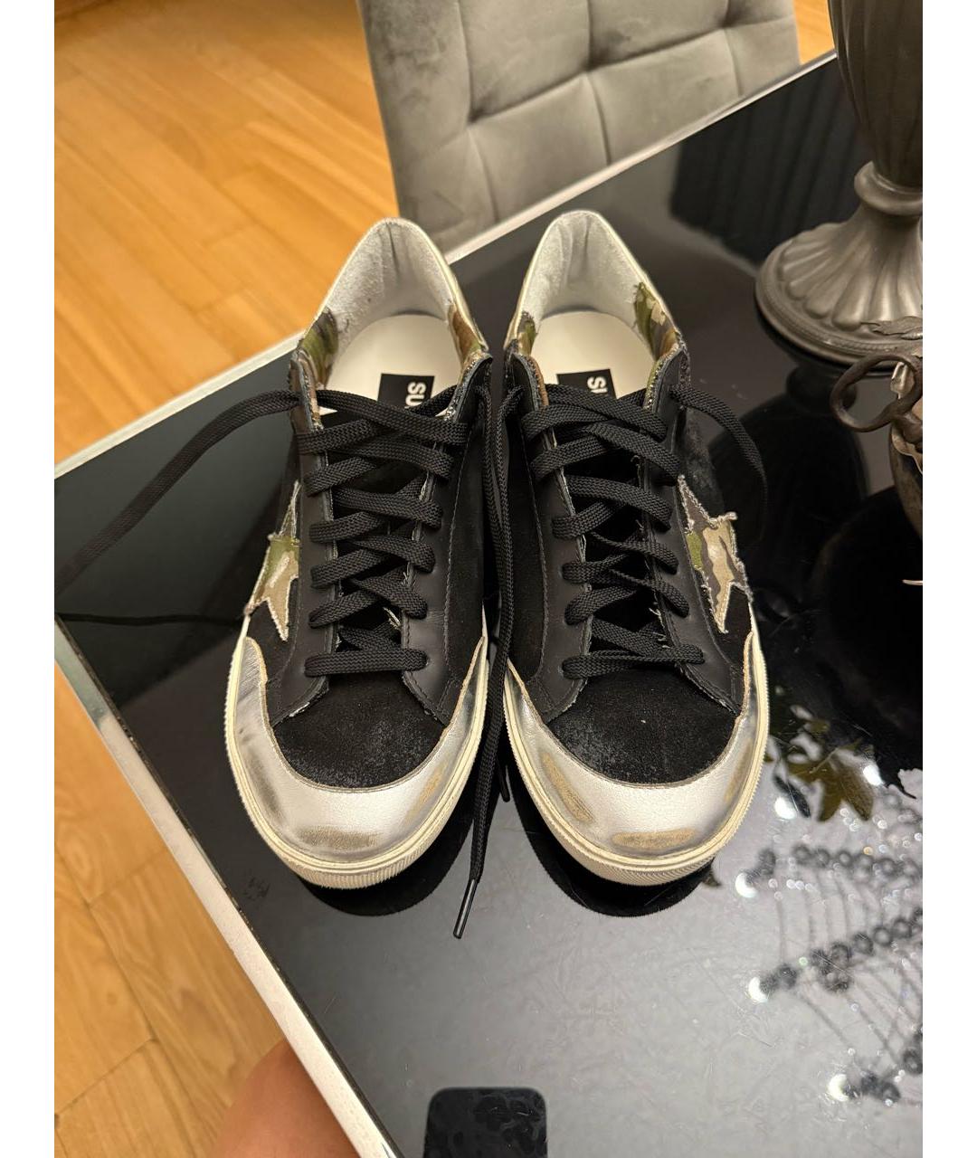 GOLDEN GOOSE DELUXE BRAND Черные кожаные кеды, фото 3