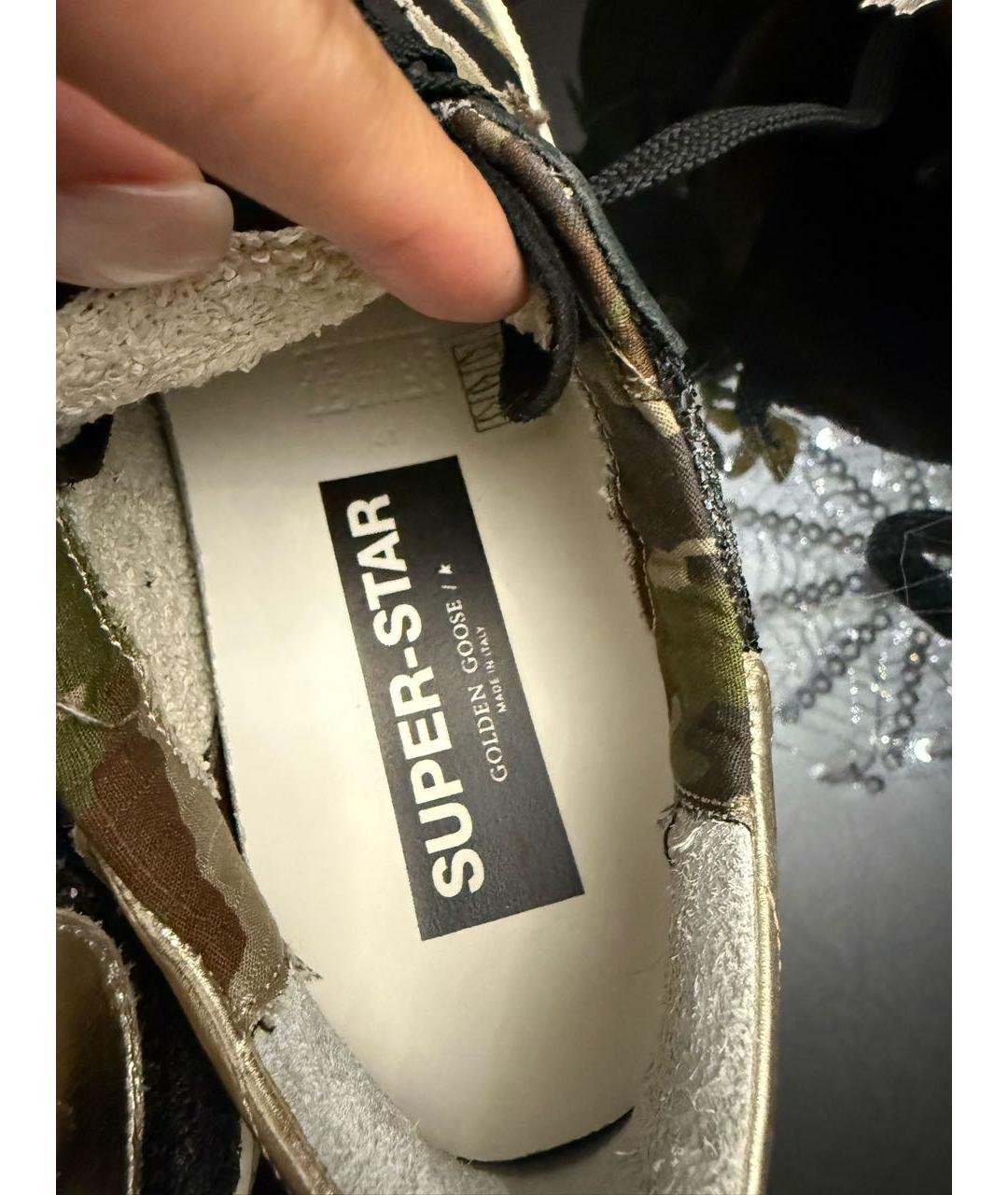 GOLDEN GOOSE DELUXE BRAND Черные кожаные кеды, фото 7