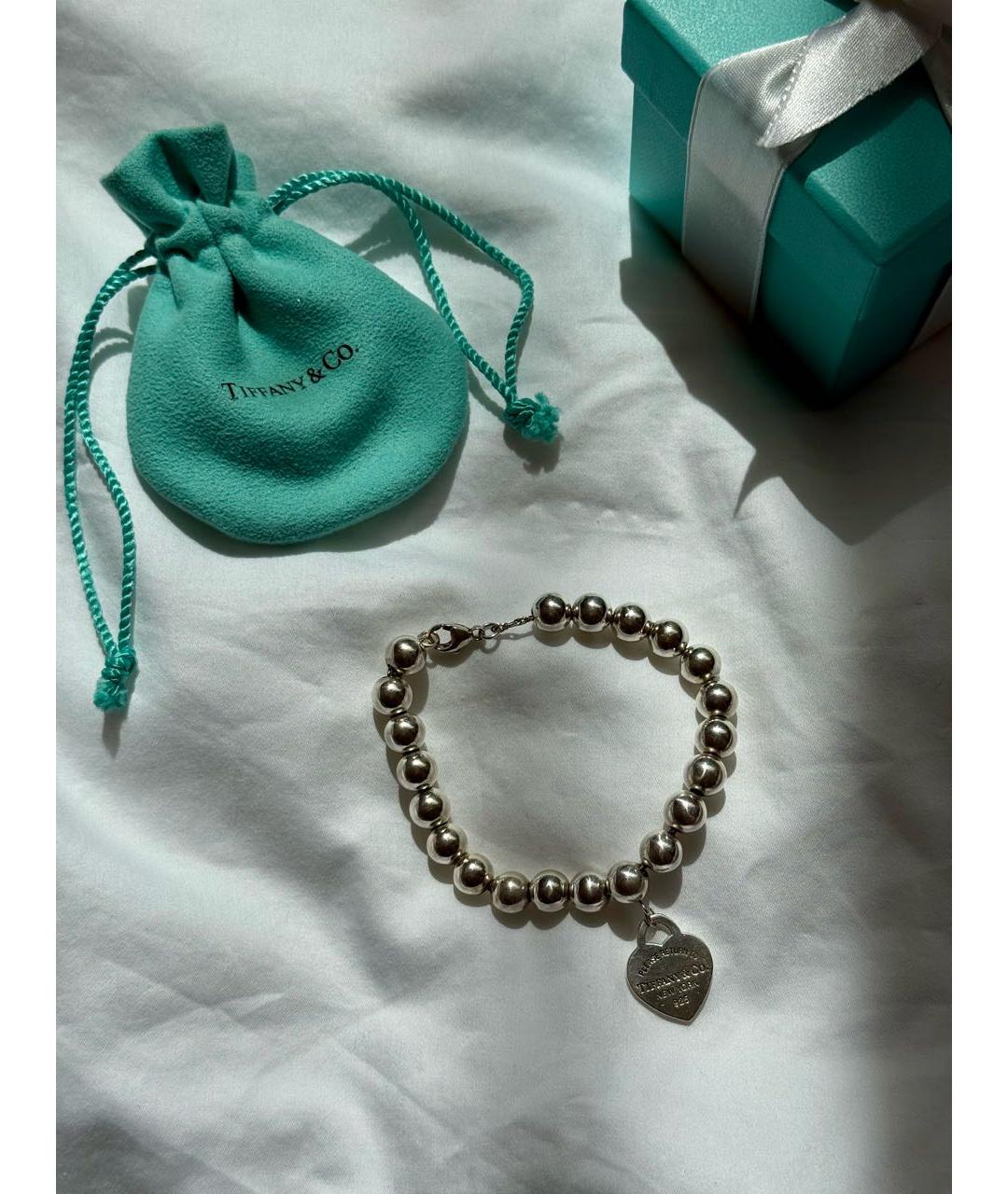 TIFFANY&CO Серебрянный серебряный браслет, фото 4