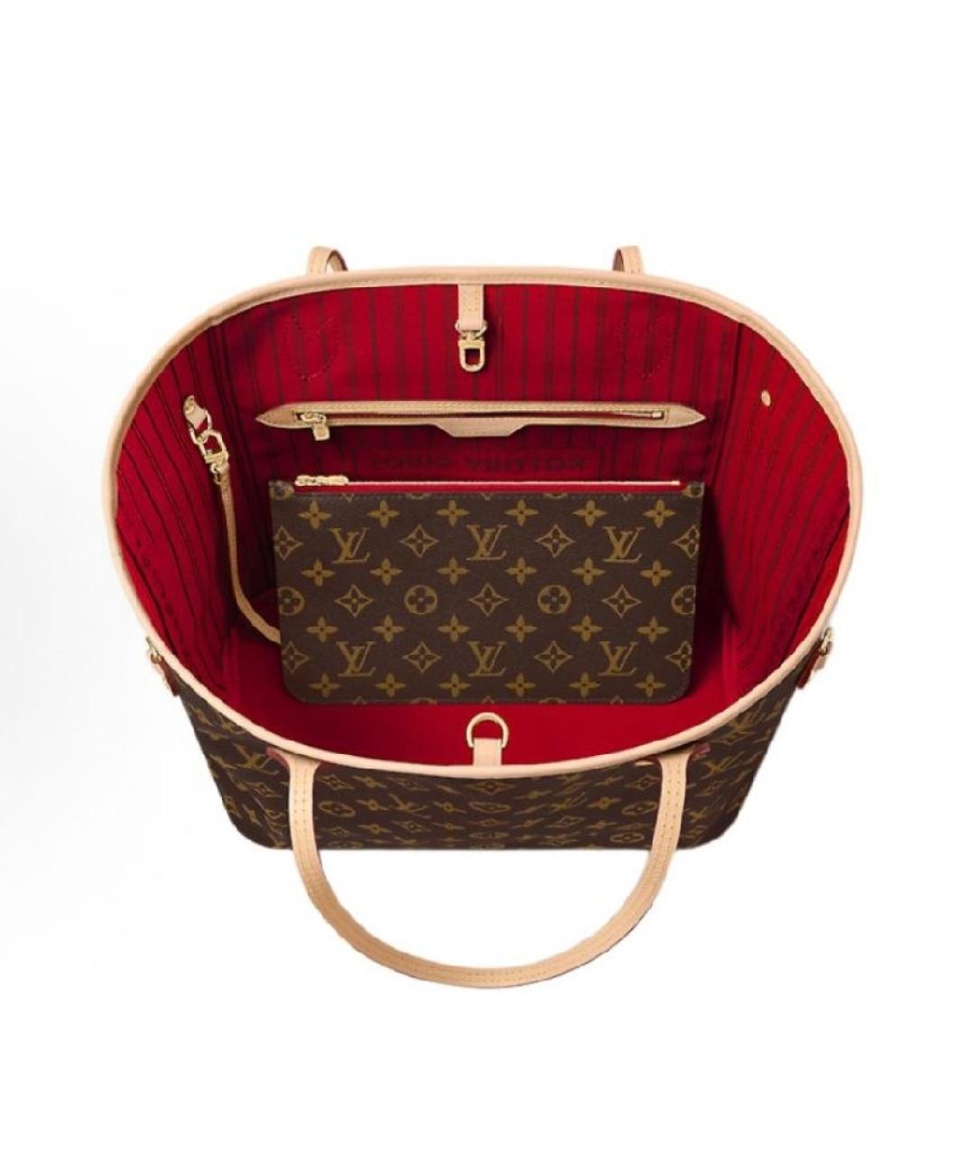 LOUIS VUITTON Коричневая сумка тоут, фото 5