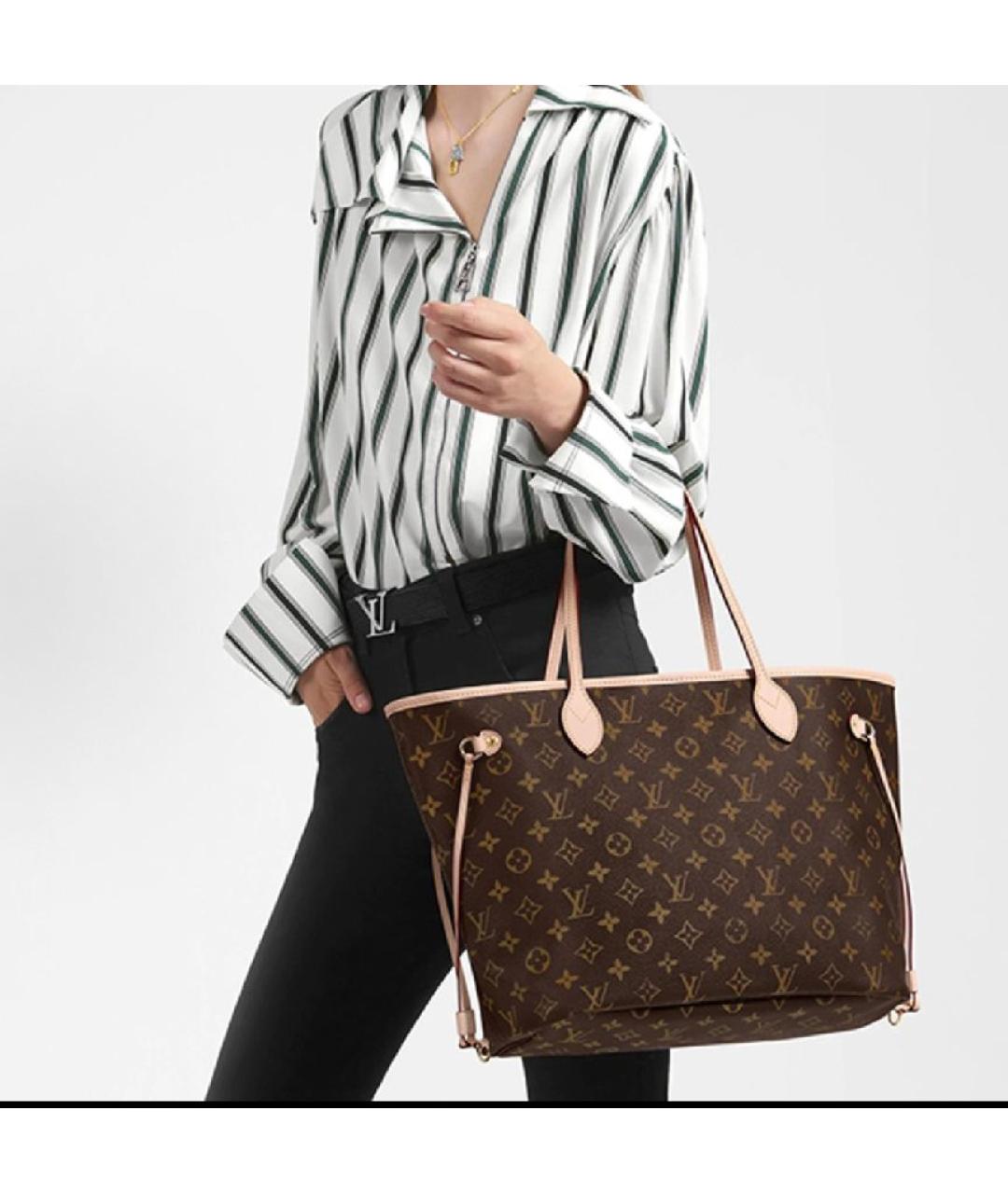 LOUIS VUITTON Коричневая сумка тоут, фото 7
