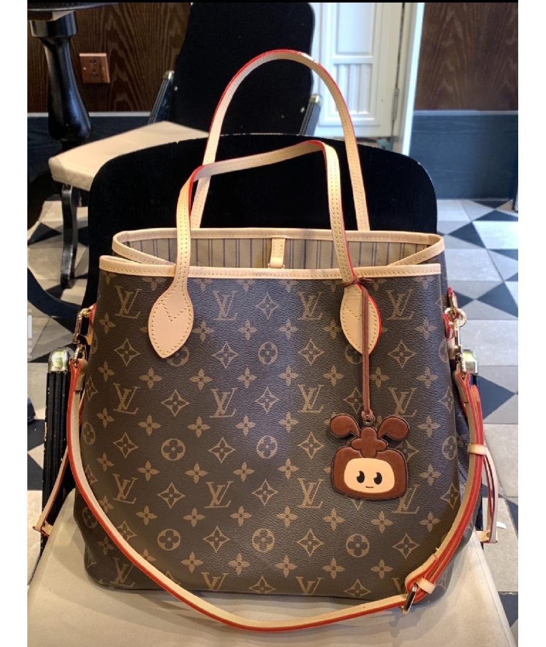 LOUIS VUITTON Коричневая сумка тоут, фото 8