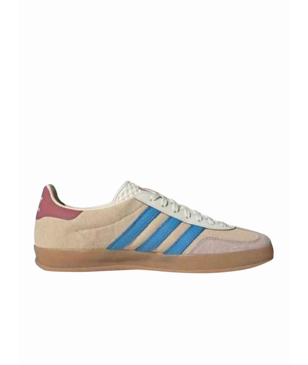 ADIDAS Бежевые замшевые кеды, фото 6