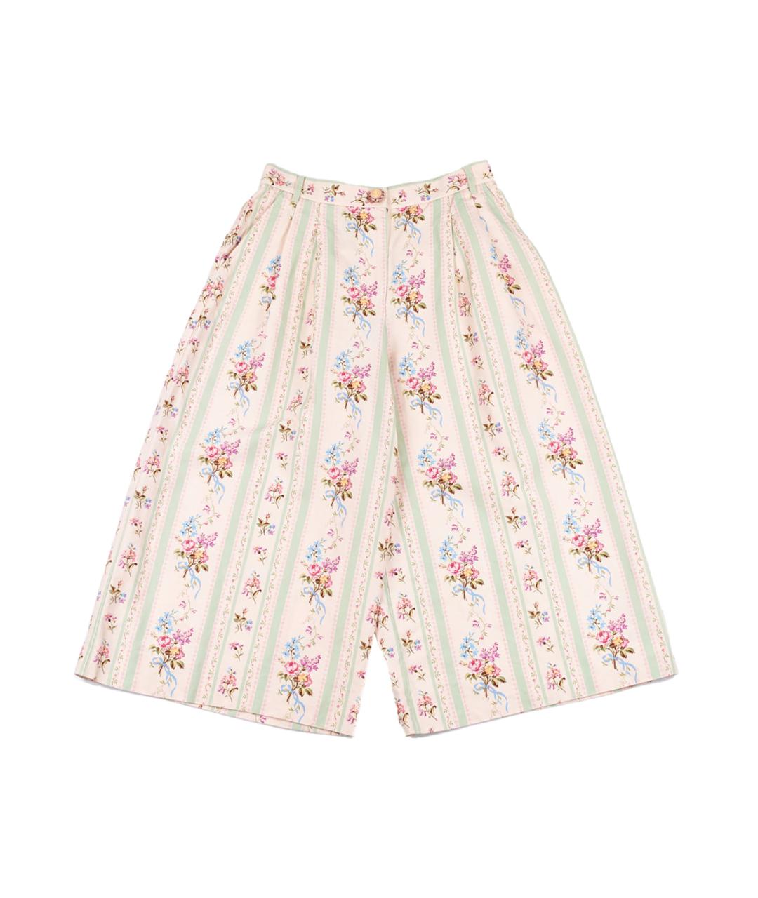 DOLCE&GABBANA Мульти льняные брюки широкие, фото 7