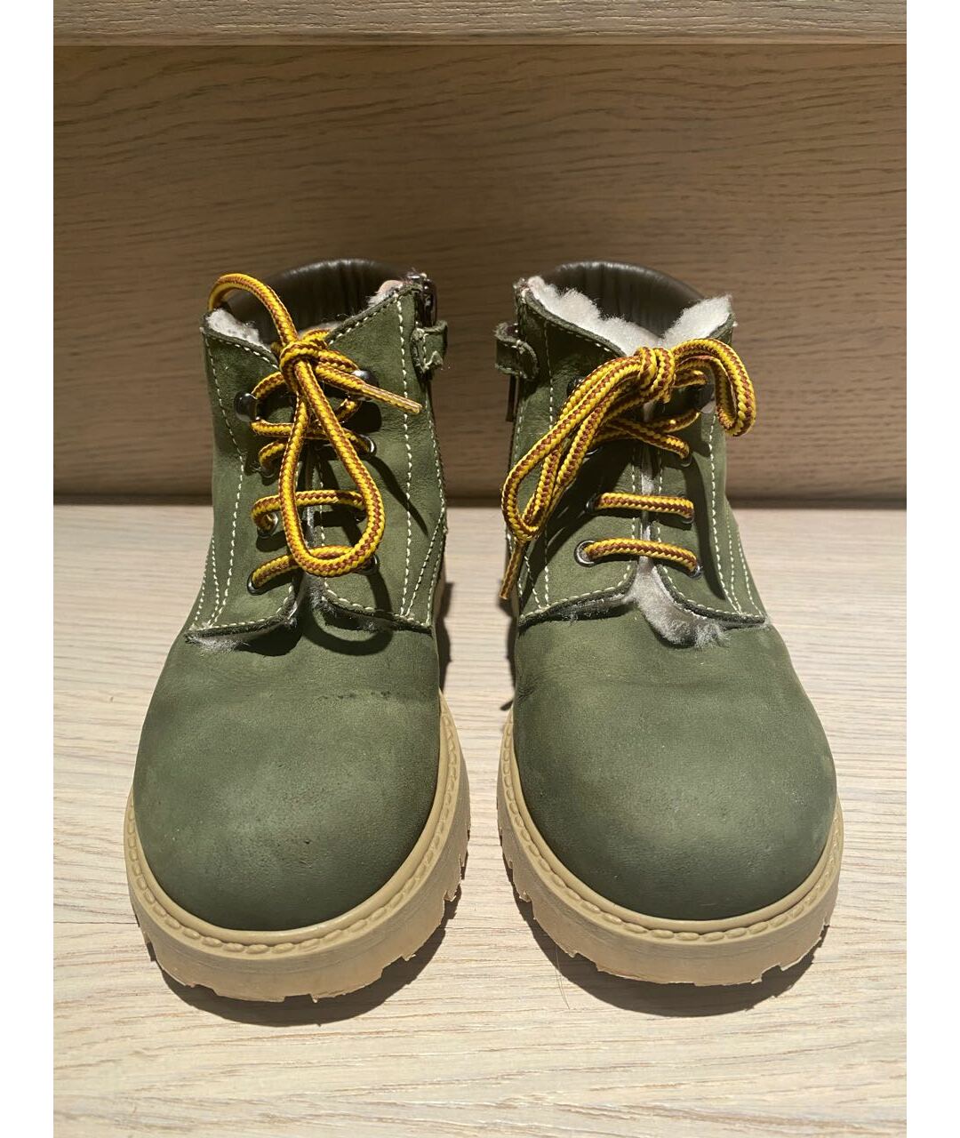 GALLUCCI KIDS Зеленые нубуковые ботинки, фото 2