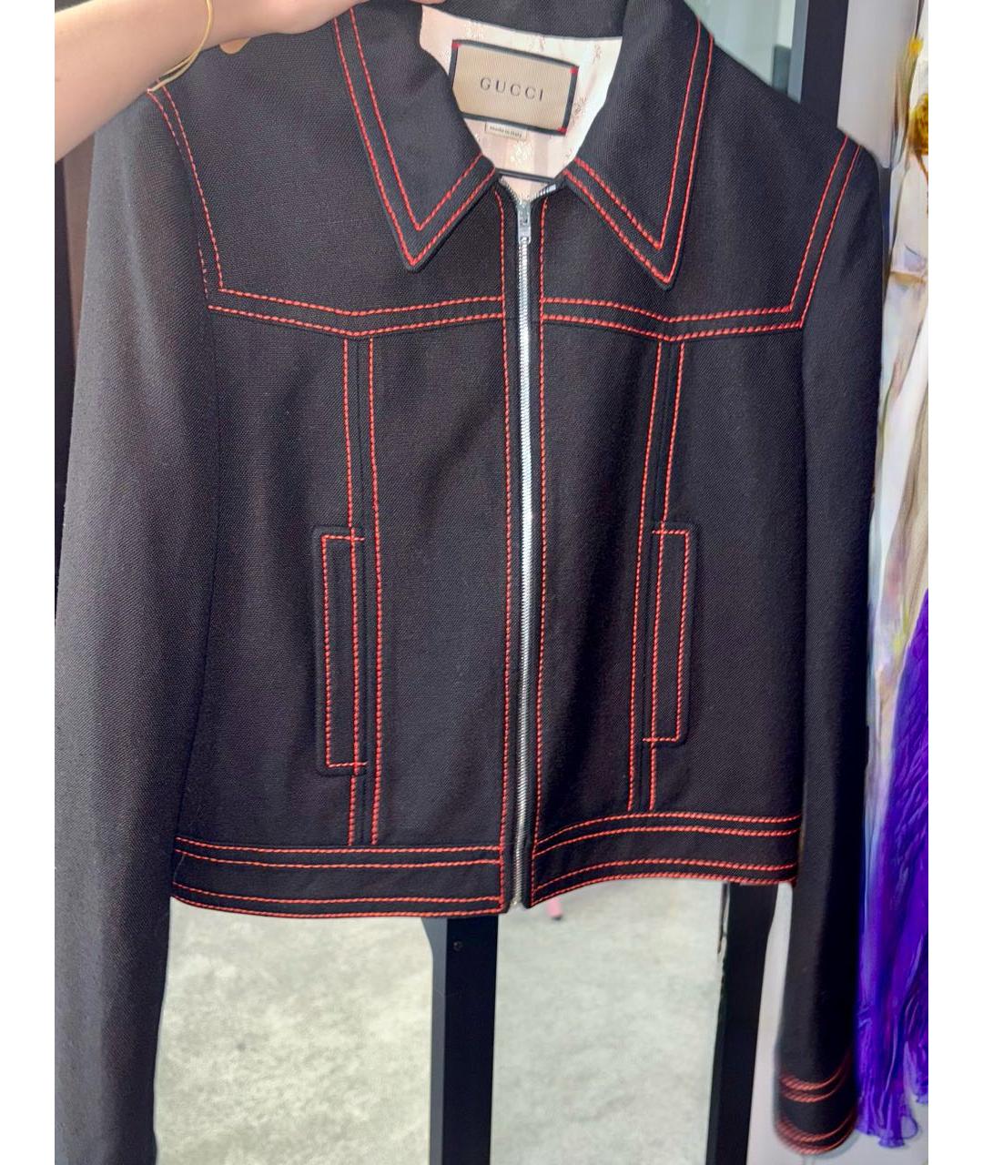 GUCCI Черный вискозный костюм с юбками, фото 2
