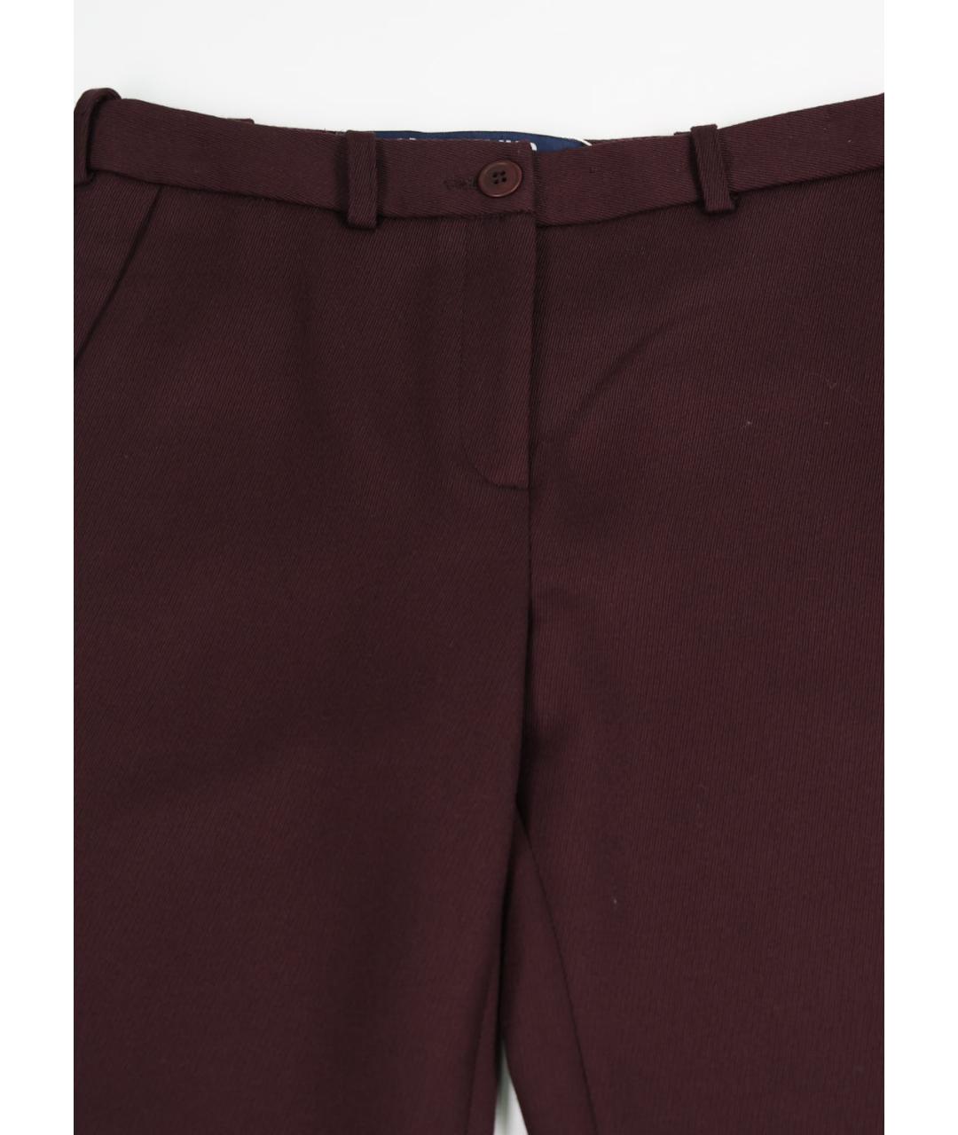 JACQUEMUS Бордовые прямые брюки, фото 4