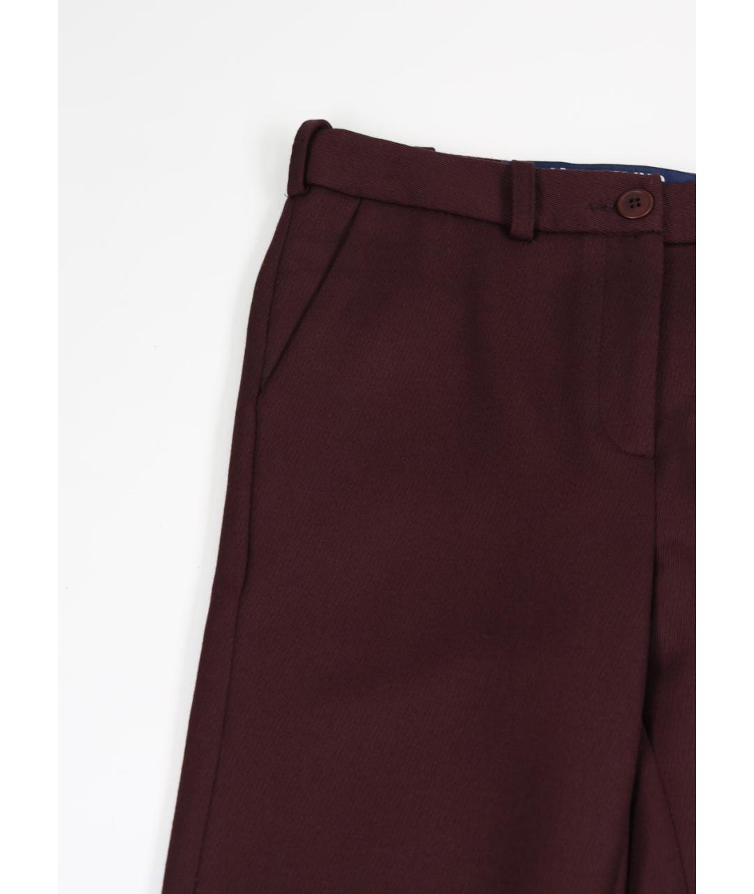 JACQUEMUS Бордовые прямые брюки, фото 6