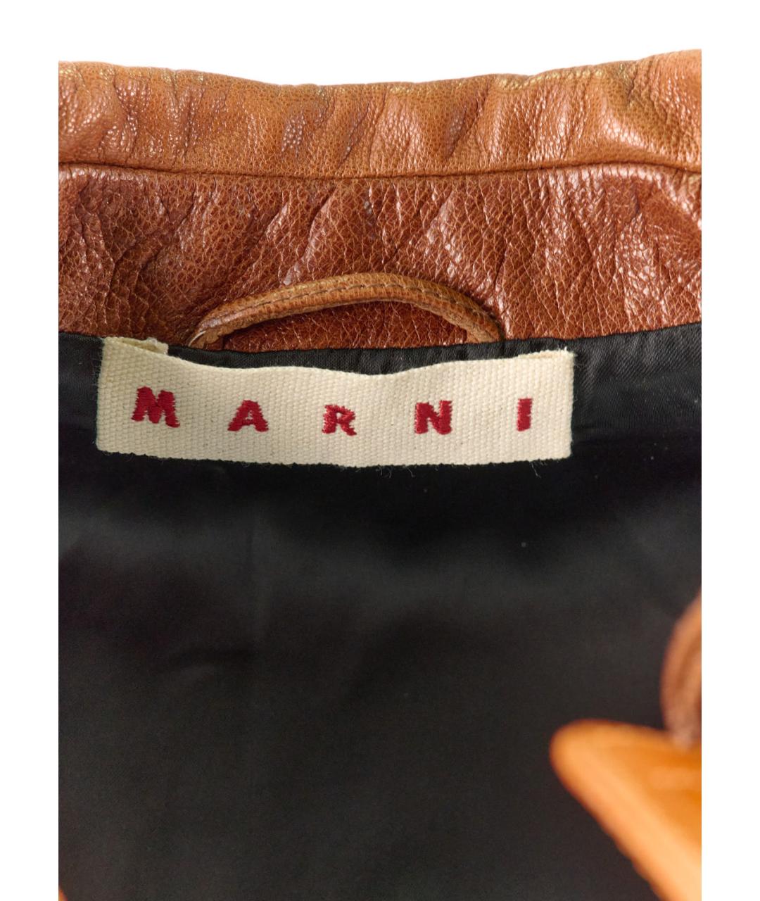 MARNI Мульти кожаная куртка, фото 3