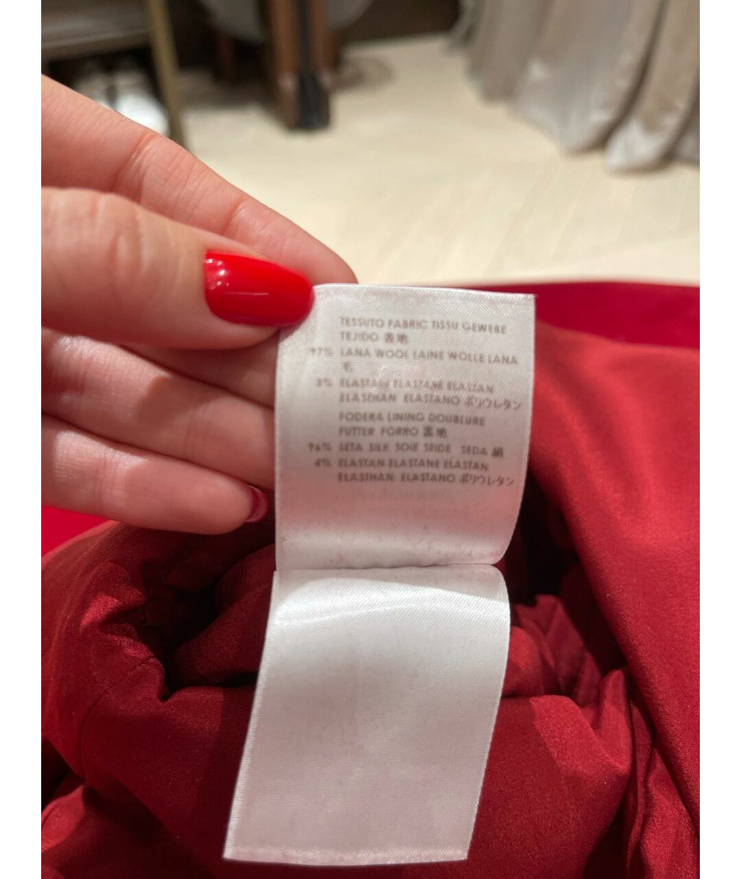 GUCCI Бордовое шерстяное повседневное платье, фото 6