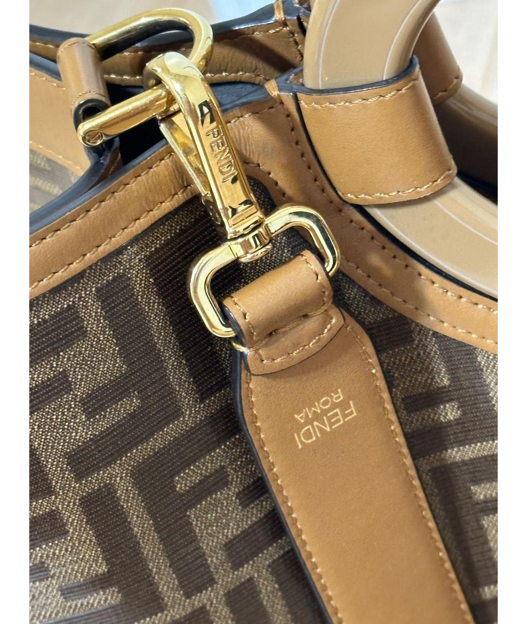 FENDI Коричневая сумка тоут, фото 8