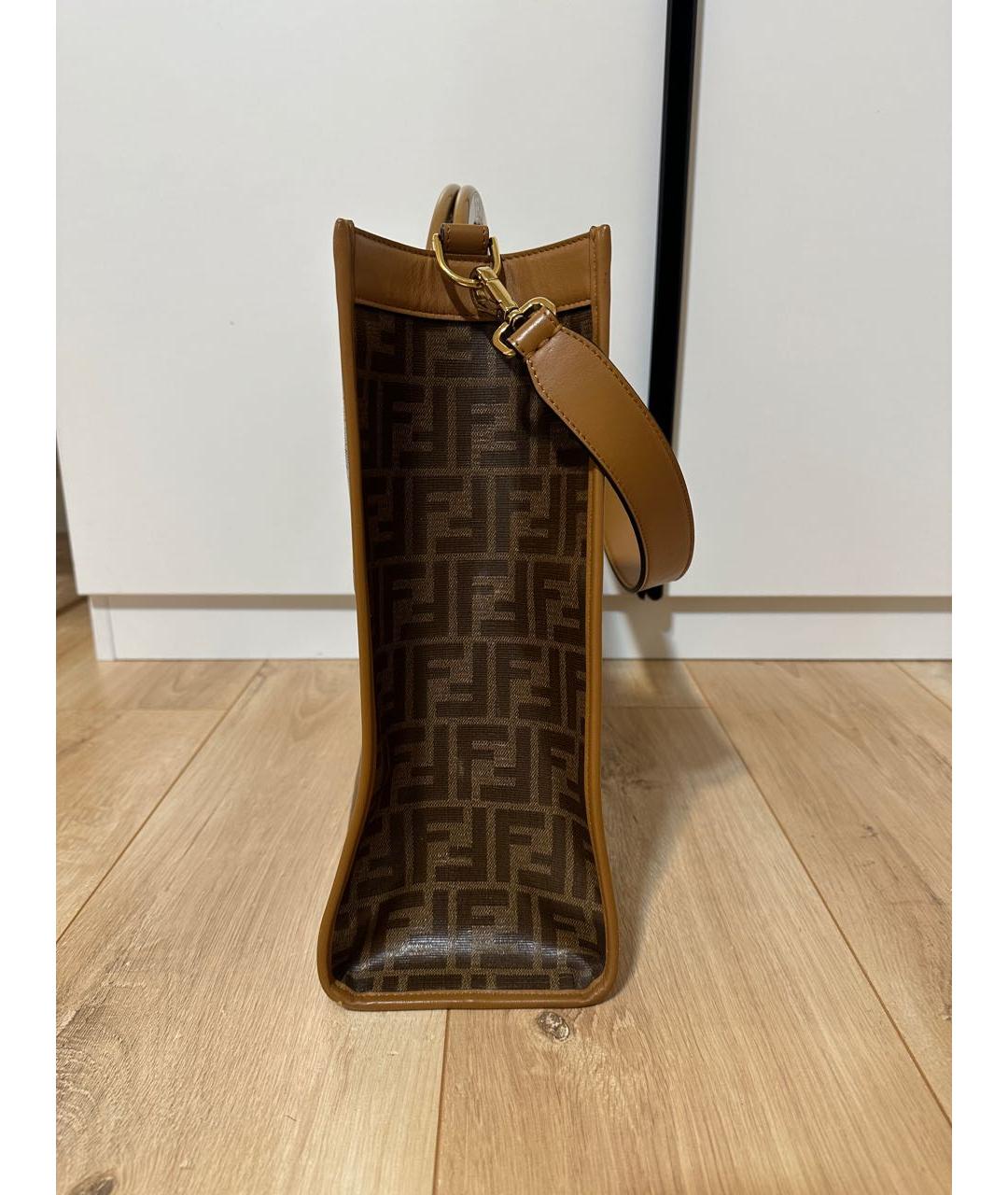 FENDI Коричневая сумка тоут, фото 6
