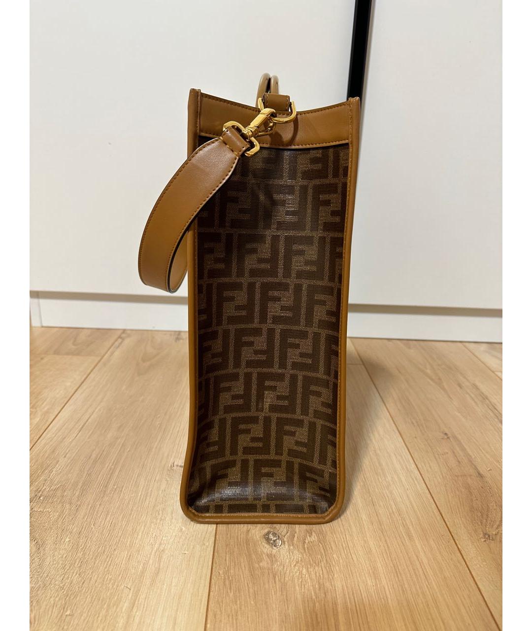 FENDI Коричневая сумка тоут, фото 5