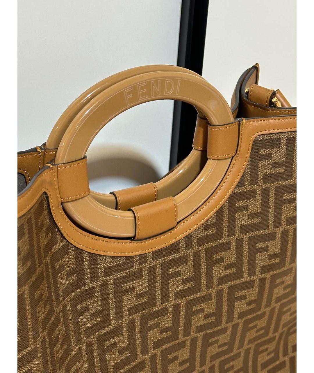 FENDI Коричневая сумка тоут, фото 4