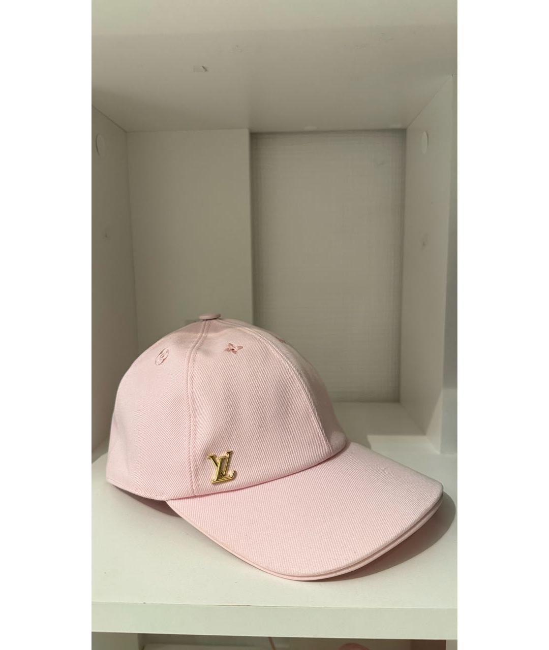 LOUIS VUITTON Розовая хлопковая кепка, фото 5