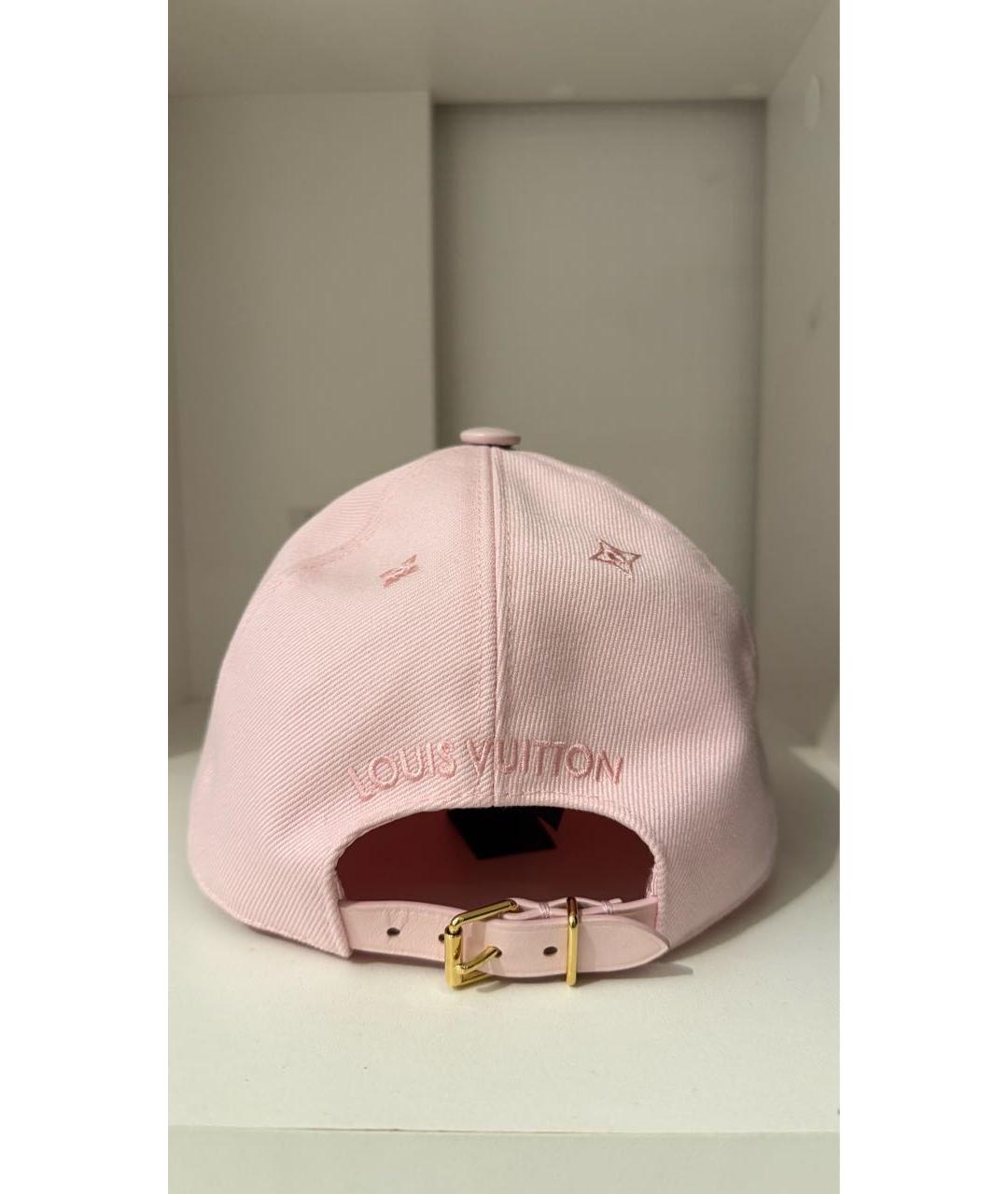 LOUIS VUITTON Розовая хлопковая кепка, фото 3