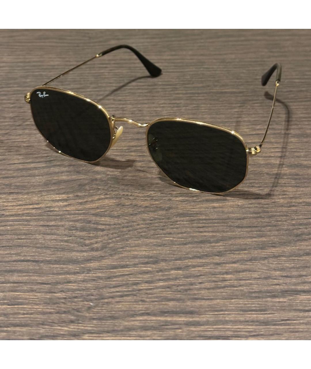 RAY BAN Черные металлические солнцезащитные очки, фото 2