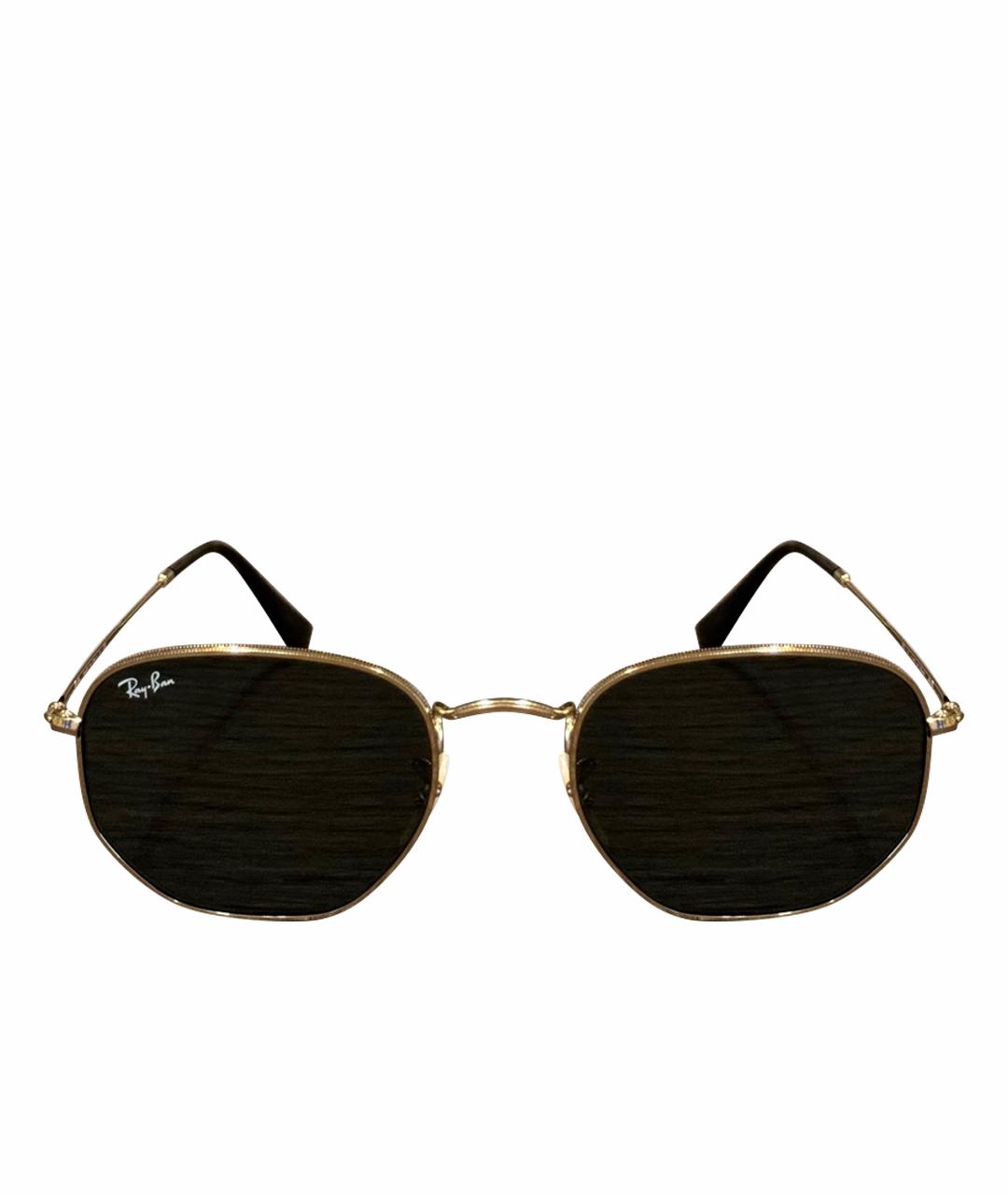 RAY BAN Черные металлические солнцезащитные очки, фото 1