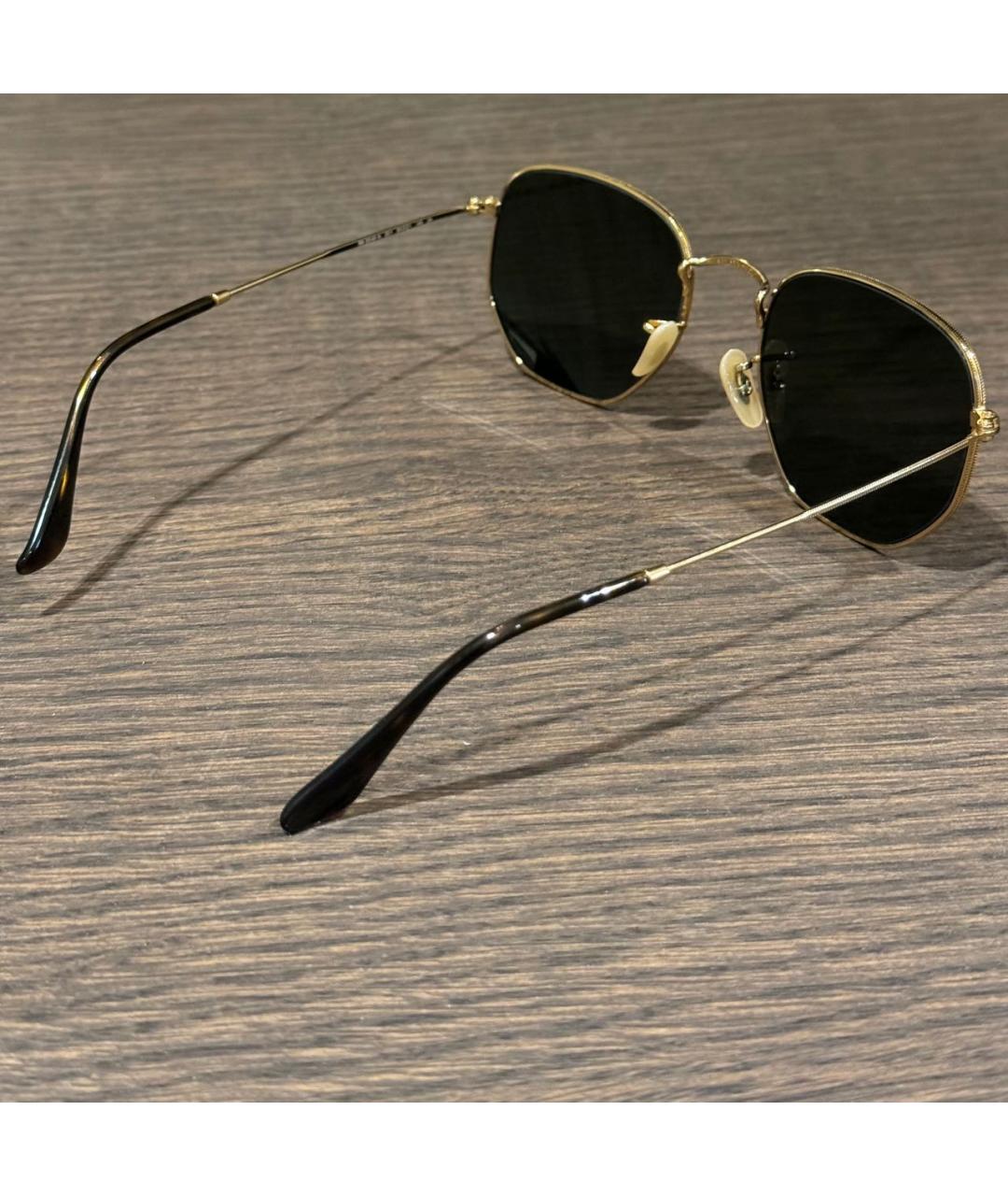 RAY BAN Черные металлические солнцезащитные очки, фото 4