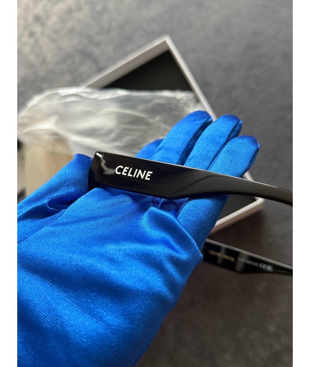 CELINE Черные пластиковые солнцезащитные очки, фото 4