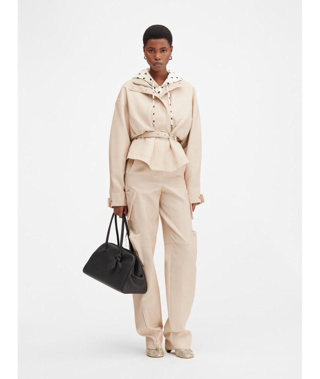 JACQUEMUS Бежевая полиэстеровая куртка, фото 3