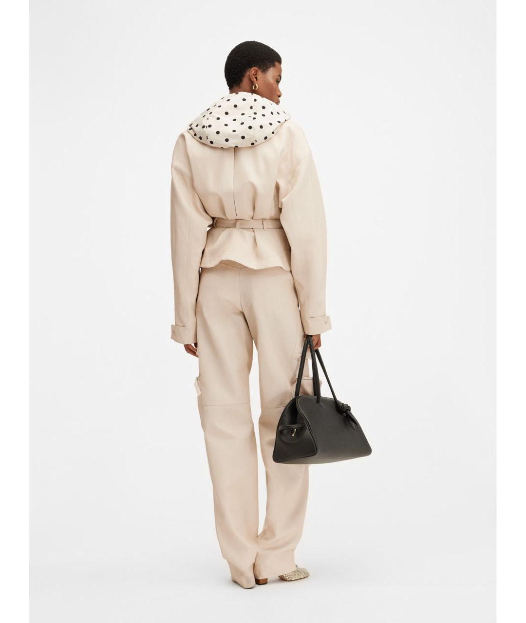 JACQUEMUS Бежевая полиэстеровая куртка, фото 5