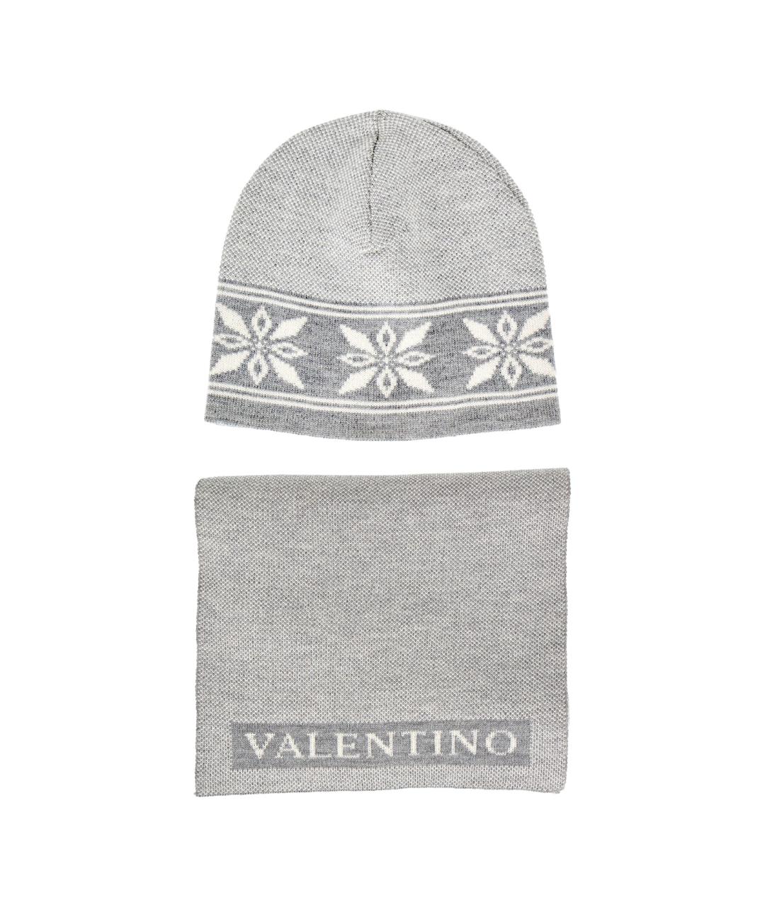 VALENTINO Серая шерстяная шапка, фото 10