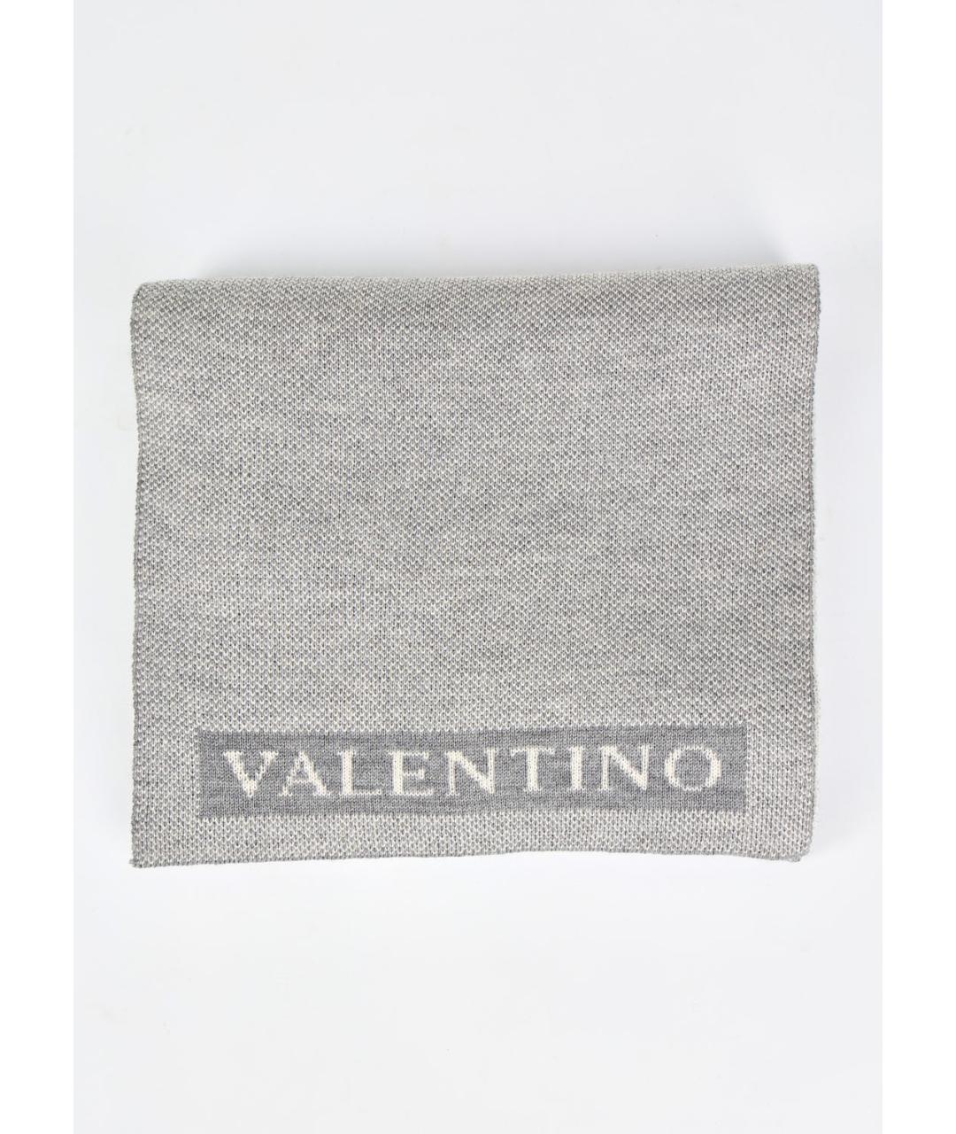 VALENTINO Серая шерстяная шапка, фото 7