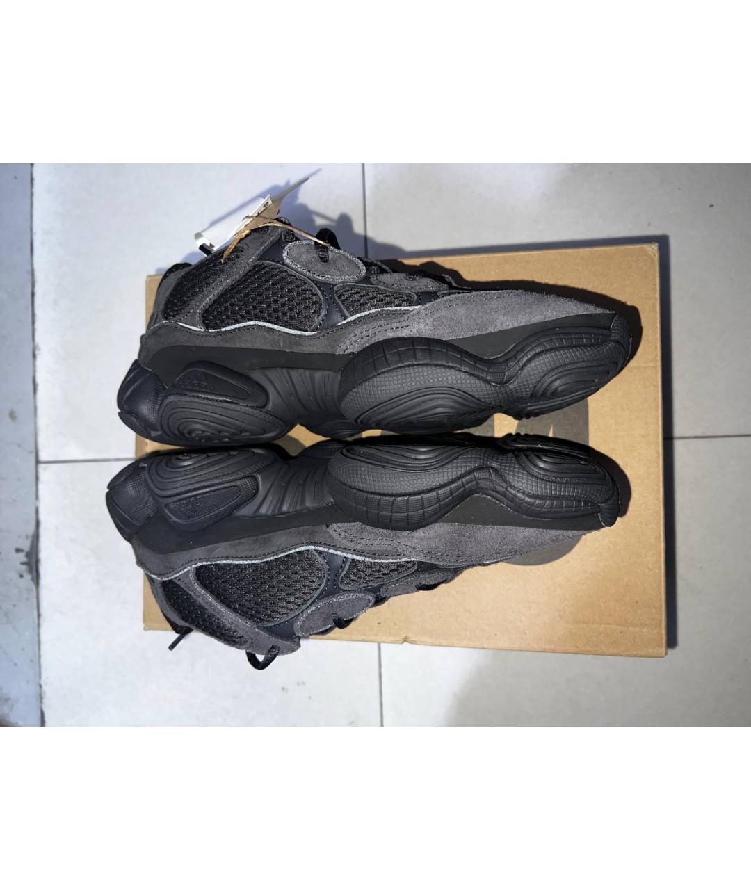 ADIDAS YEEZY Черные замшевые кроссовки, фото 3