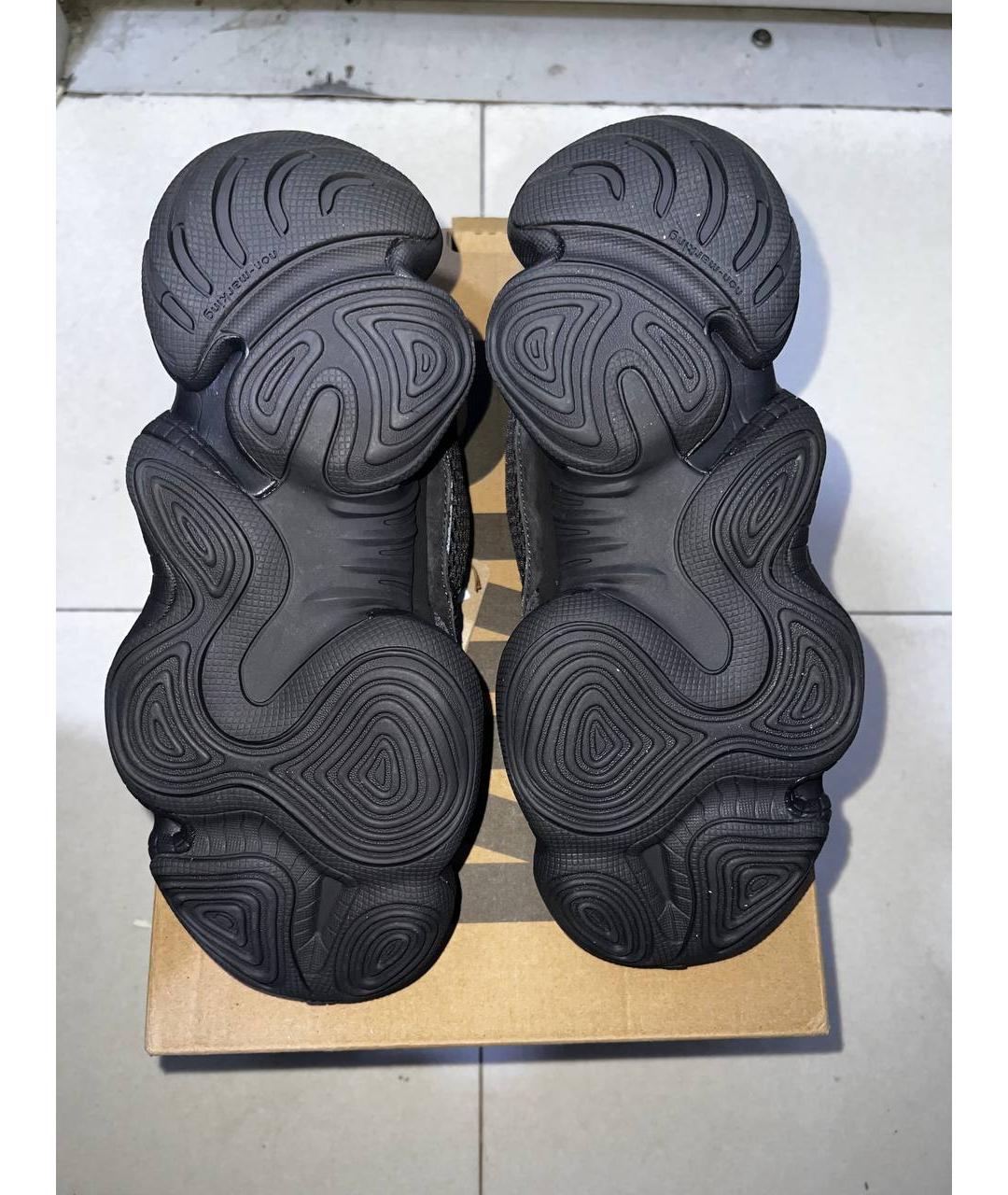 ADIDAS YEEZY Черные замшевые кроссовки, фото 4
