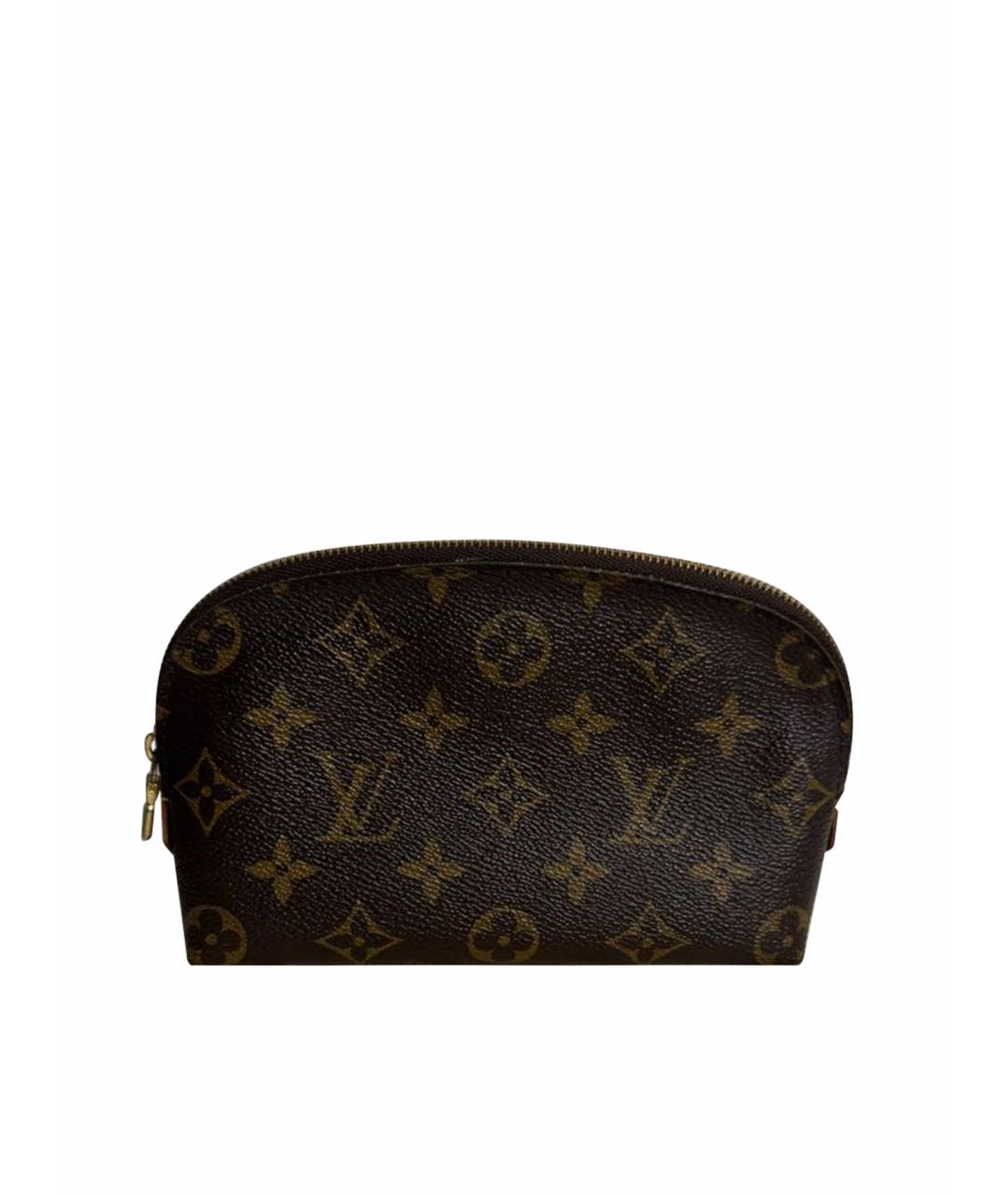 LOUIS VUITTON Коричневая косметичка из искусственной кожи, фото 1