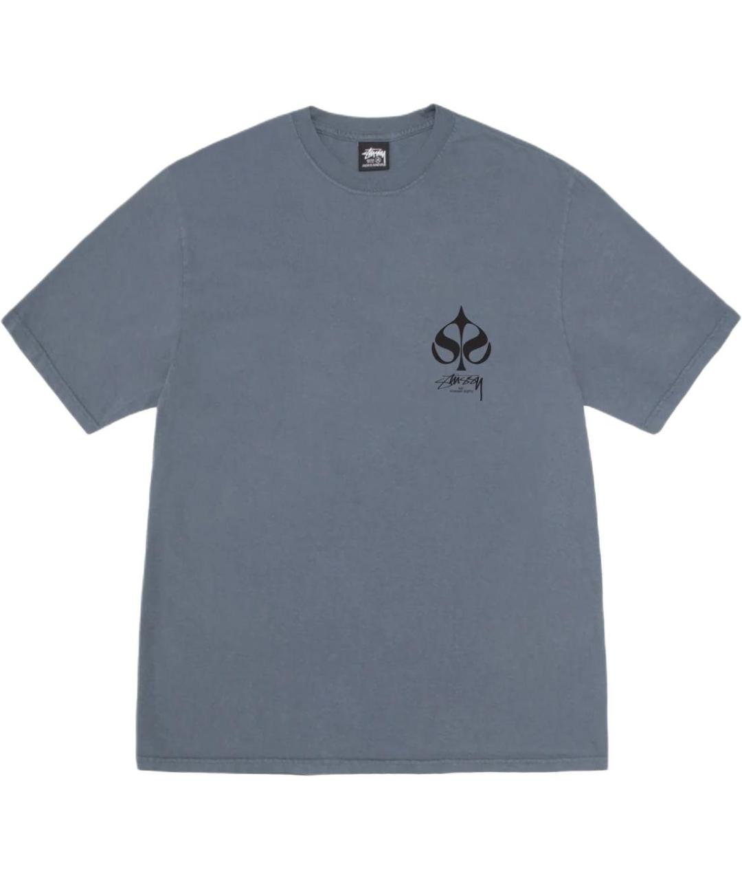 STUSSY Темно-синяя футболка, фото 2