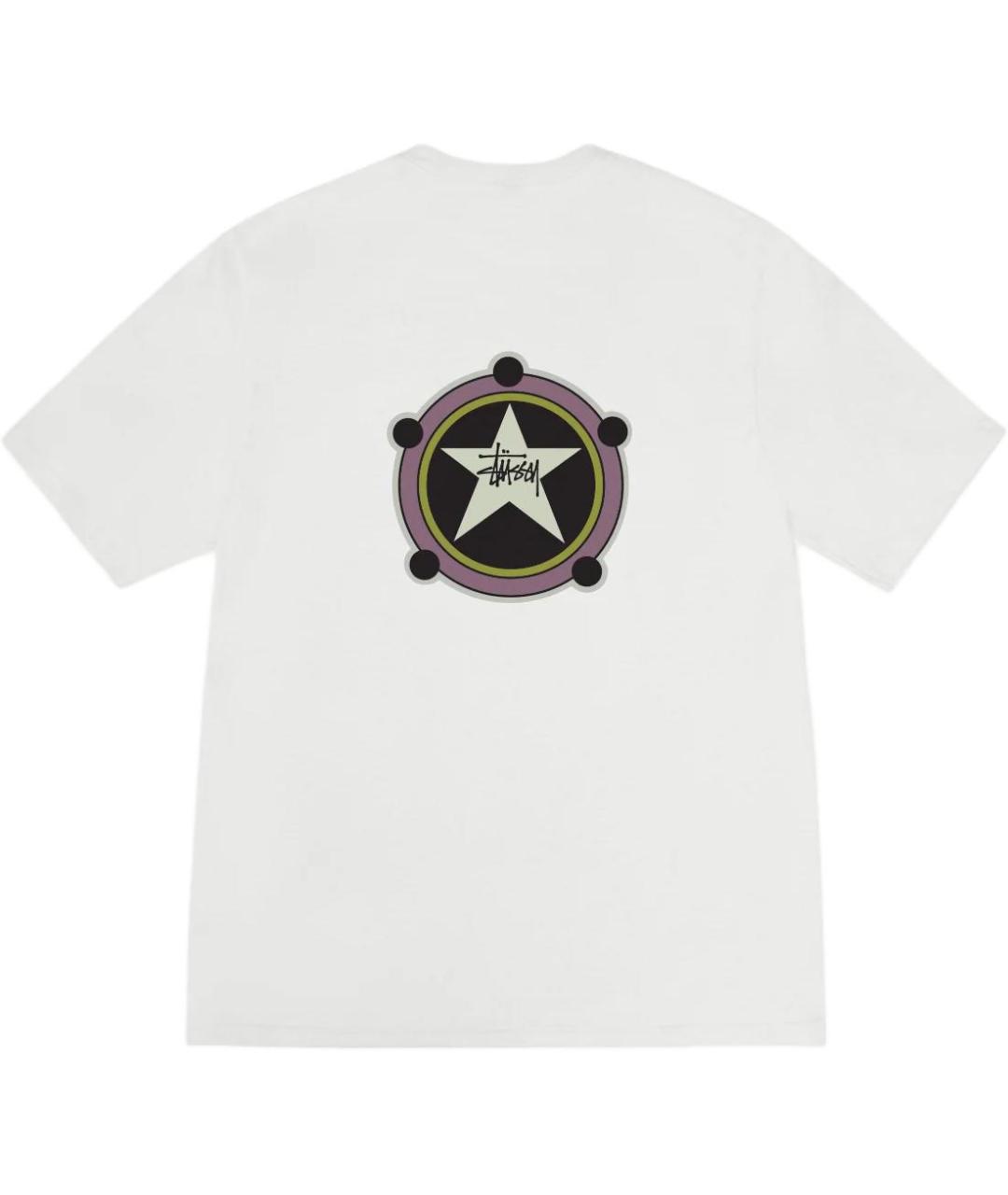 STUSSY Белая хлопковая футболка, фото 2