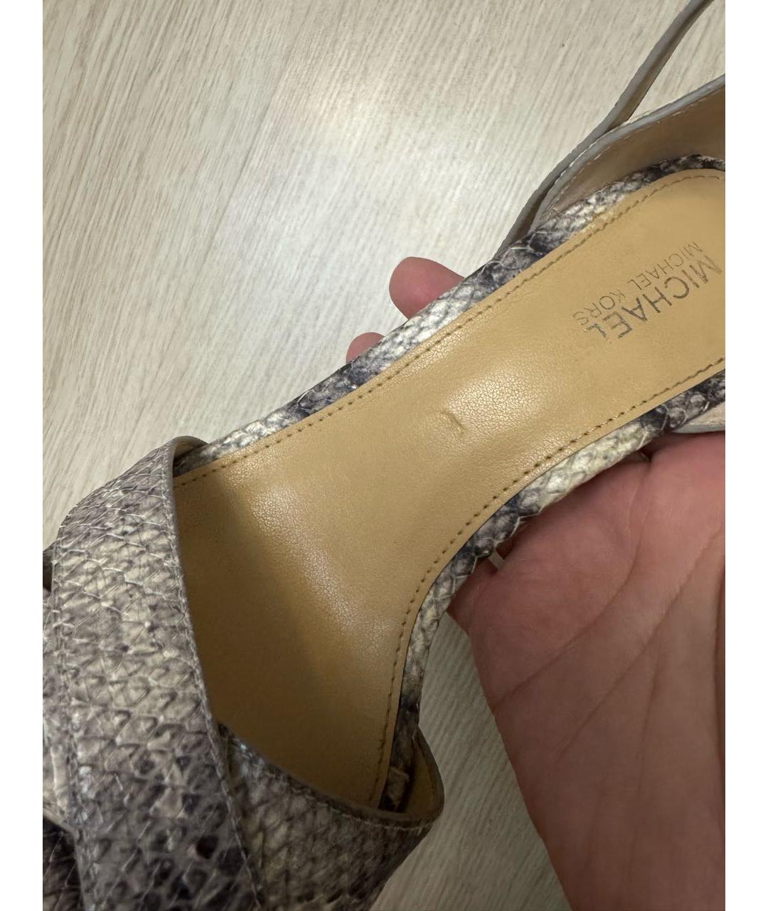 MICHAEL KORS Кожаные босоножки, фото 8