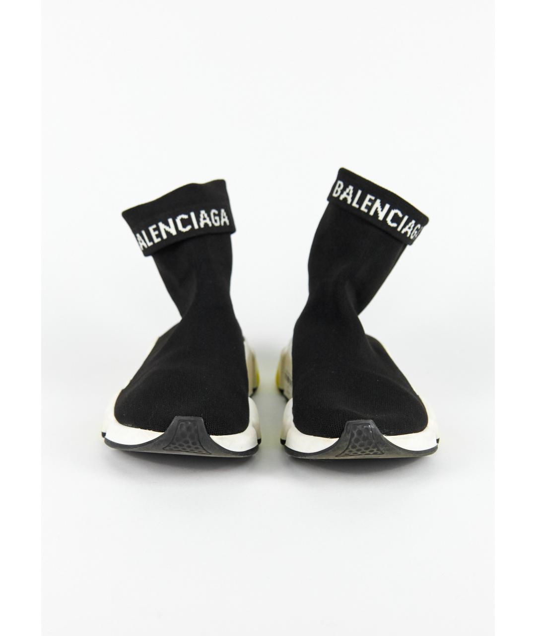 BALENCIAGA Черные текстильные кроссовки, фото 2