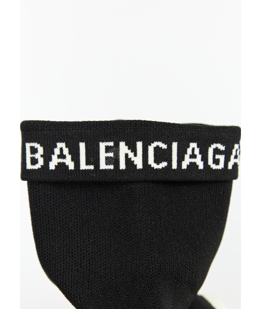 BALENCIAGA Черные текстильные кроссовки, фото 3