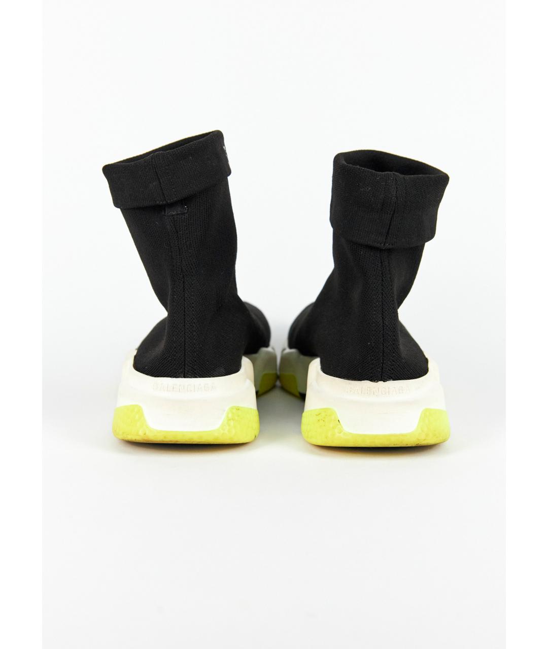 BALENCIAGA Черные текстильные кроссовки, фото 4