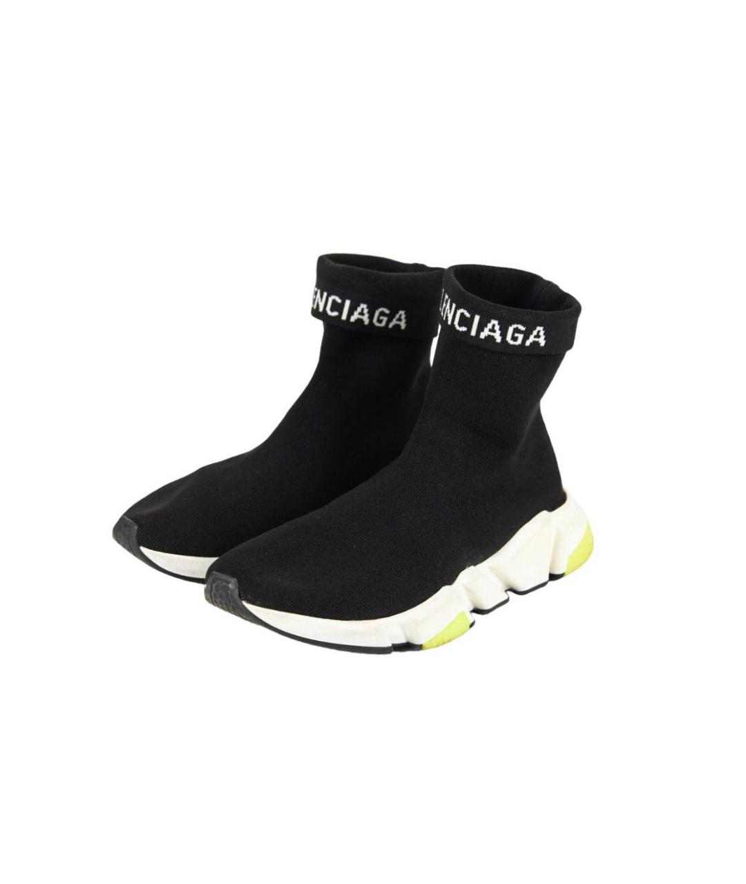 BALENCIAGA Черные текстильные кроссовки, фото 5
