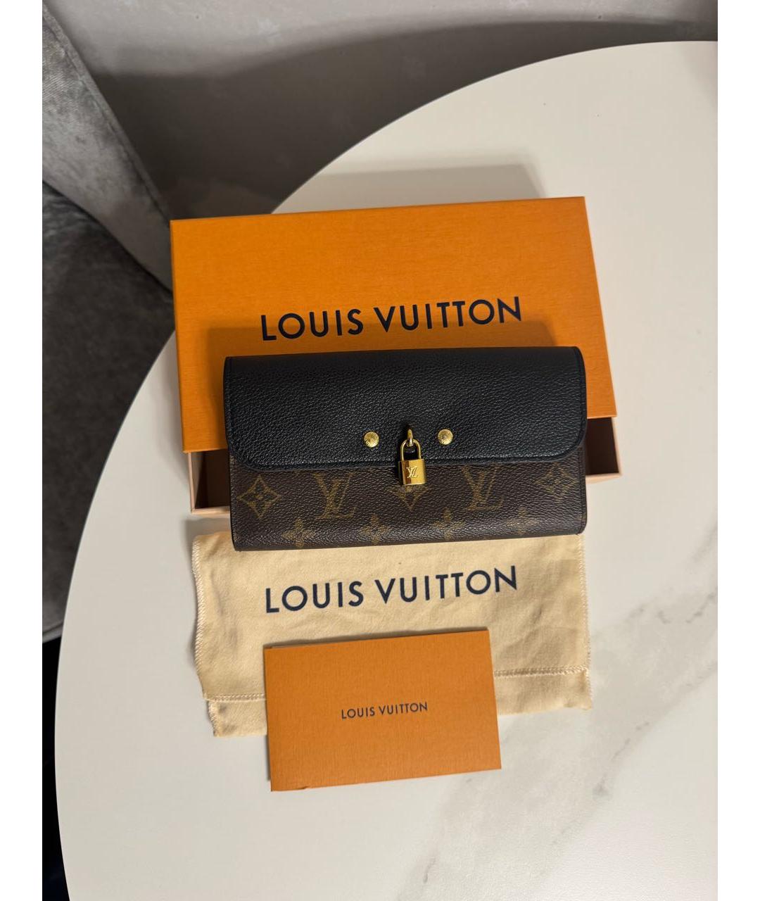 LOUIS VUITTON Коричневый кошелек из искусственной кожи, фото 2