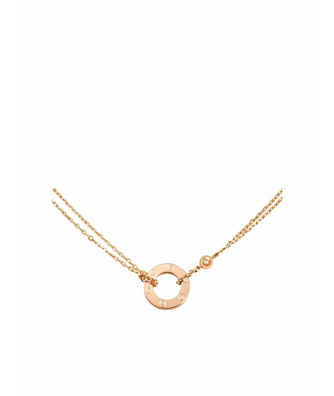 CARTIER Золотая подвеска из розового золота, фото 1