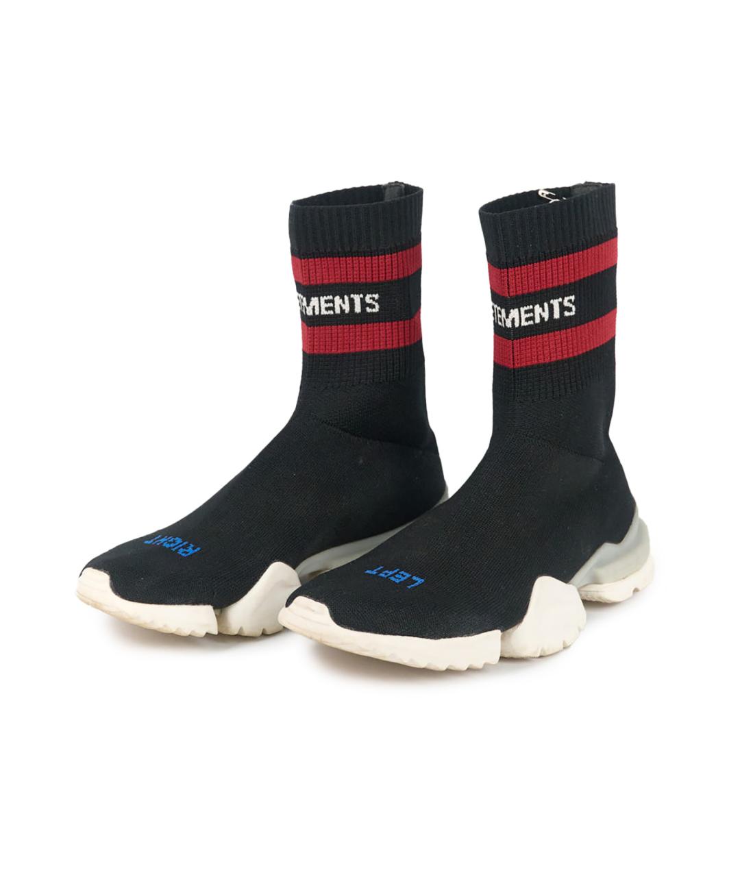 VETEMENTS Черные текстильные кроссовки, фото 5